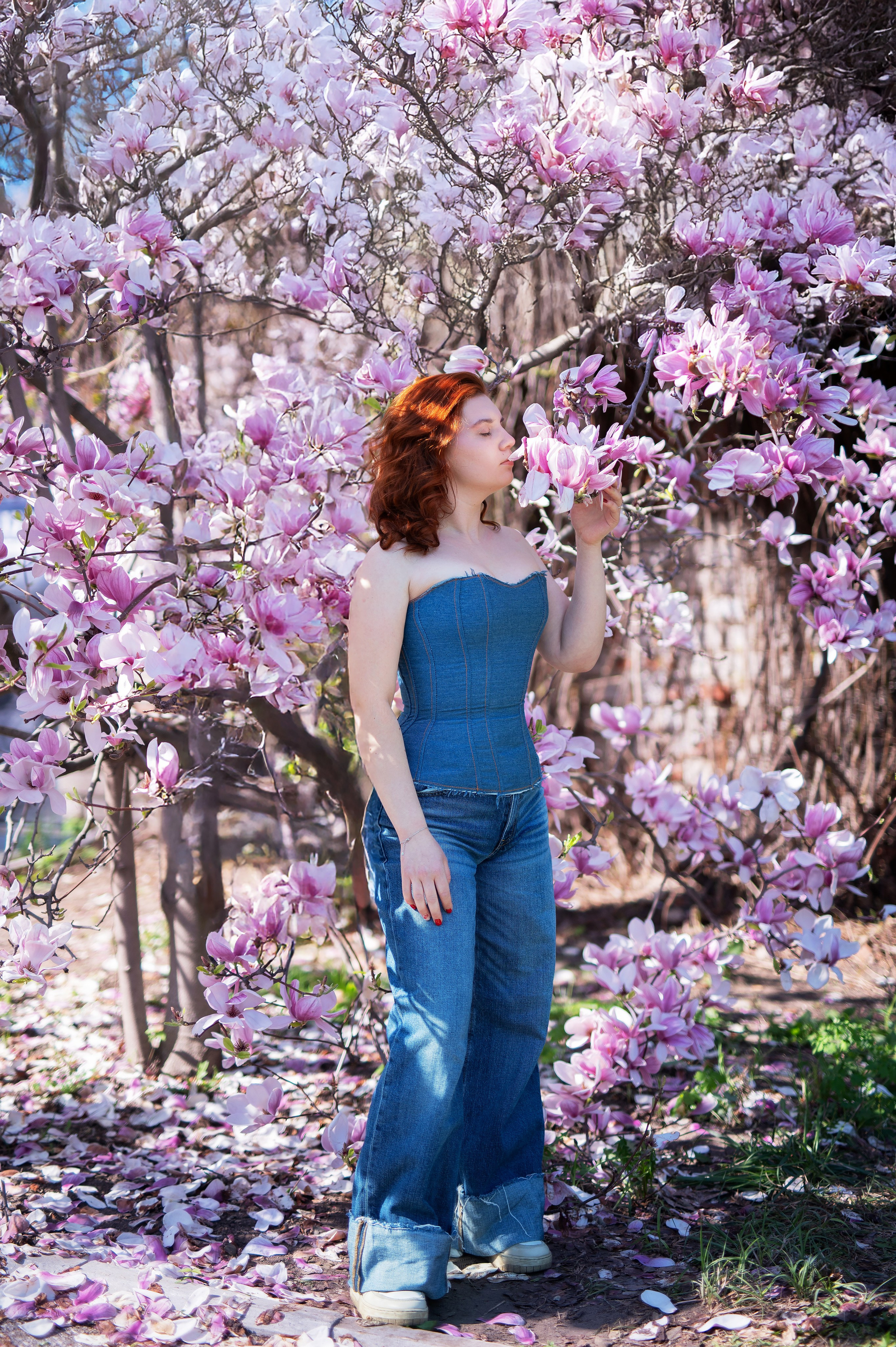 Съемки в магнолии. Детский и семейный фотограф Москва Рязань