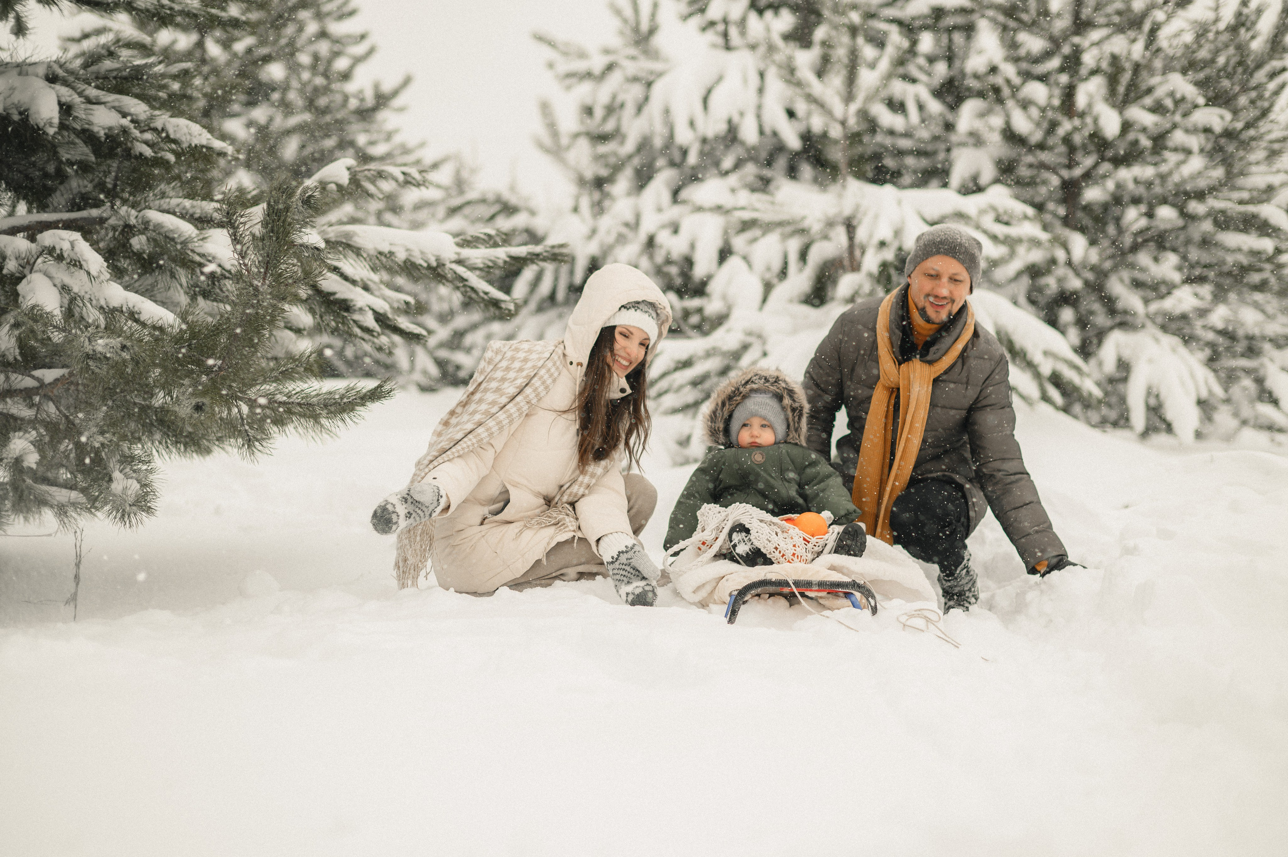 Прогулка в снегопад. Семейный фотограф в г. Ставрополь, Сорокина Мария