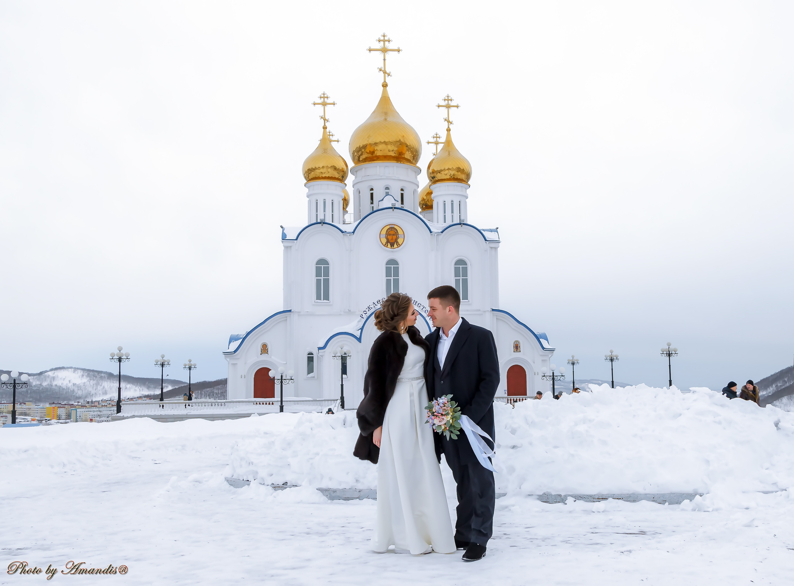 Свадьба Ивана и Марии (Петропавловск-Камчатский, январь 2019). Репортажная съемка в Москве и области. Анималистика