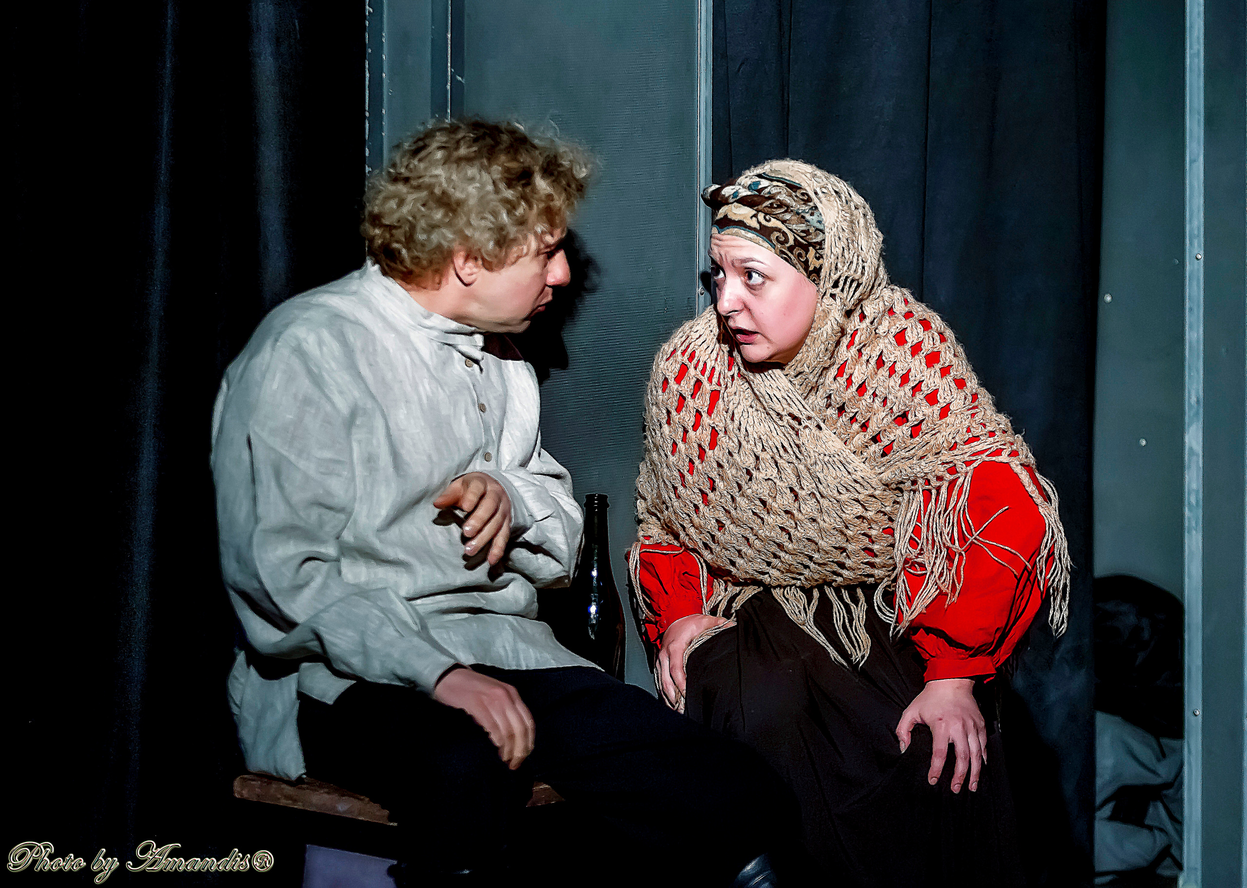 Спектакль «На дне». Дипломная работа. Институт театрального искусства. Москва. Репортажная съемка в Москве и области. Анималистика