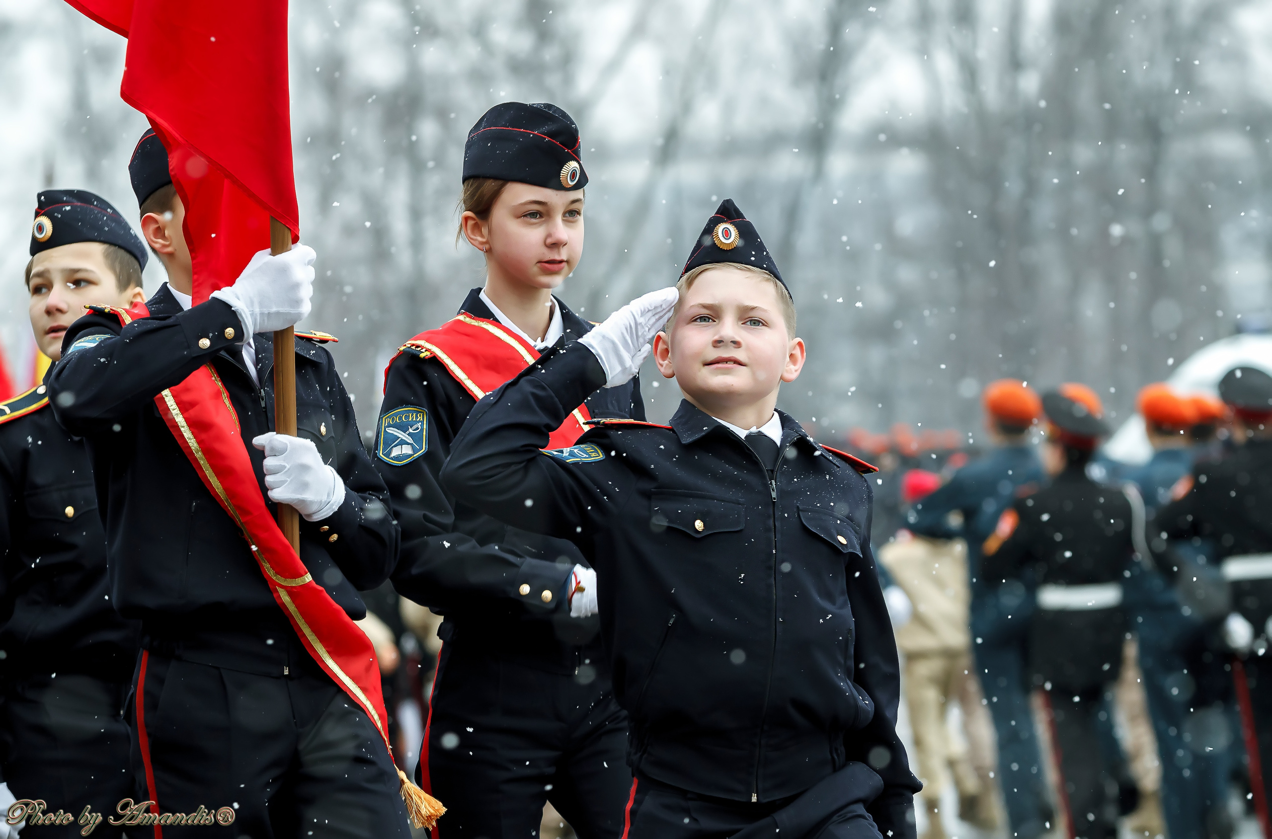 Всероссийский слет кадетов. Репортажная съемка в Москве и области. Анималистика