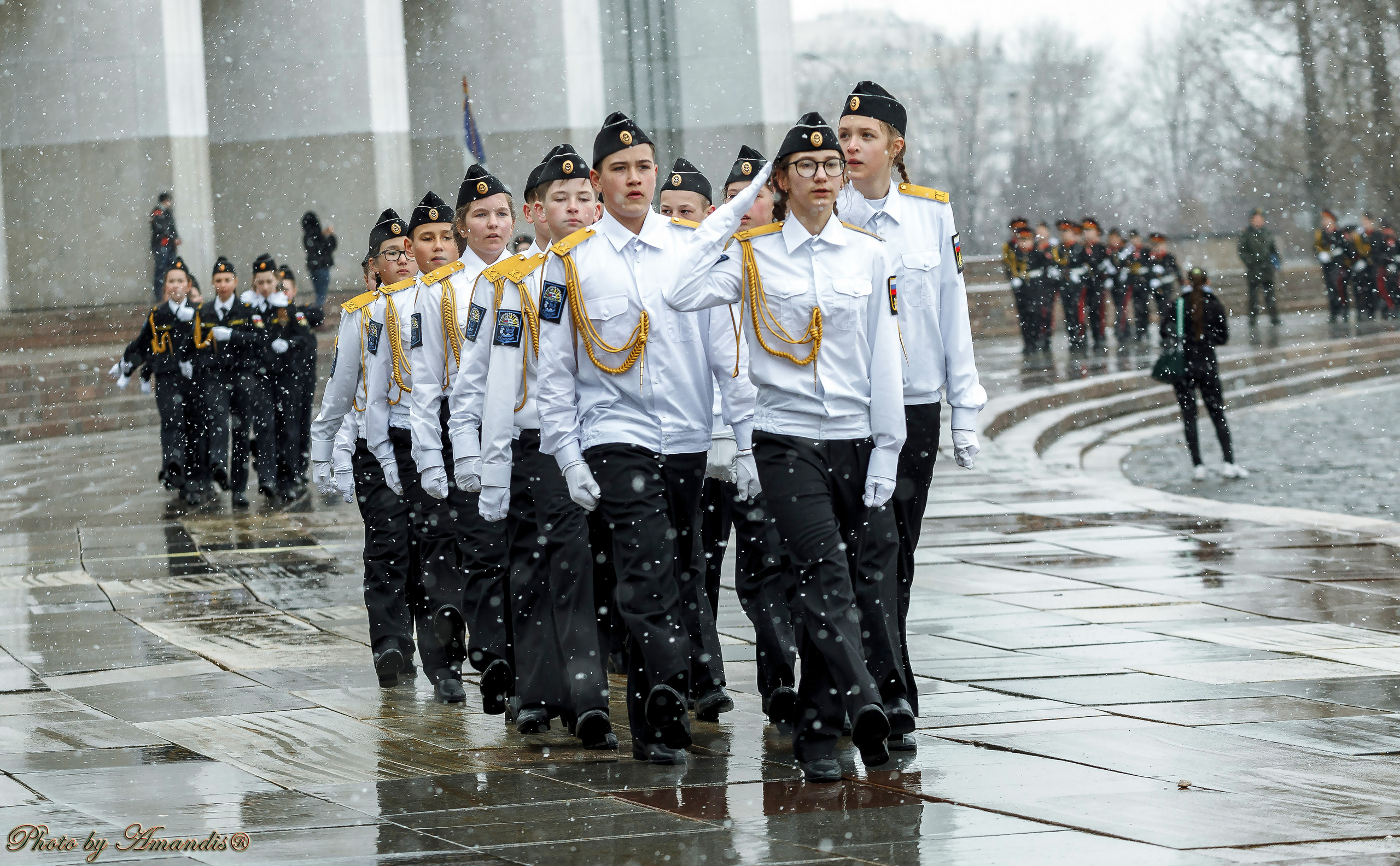 Всероссийский слет кадетов. Репортажная съемка в Москве и области. Анималистика