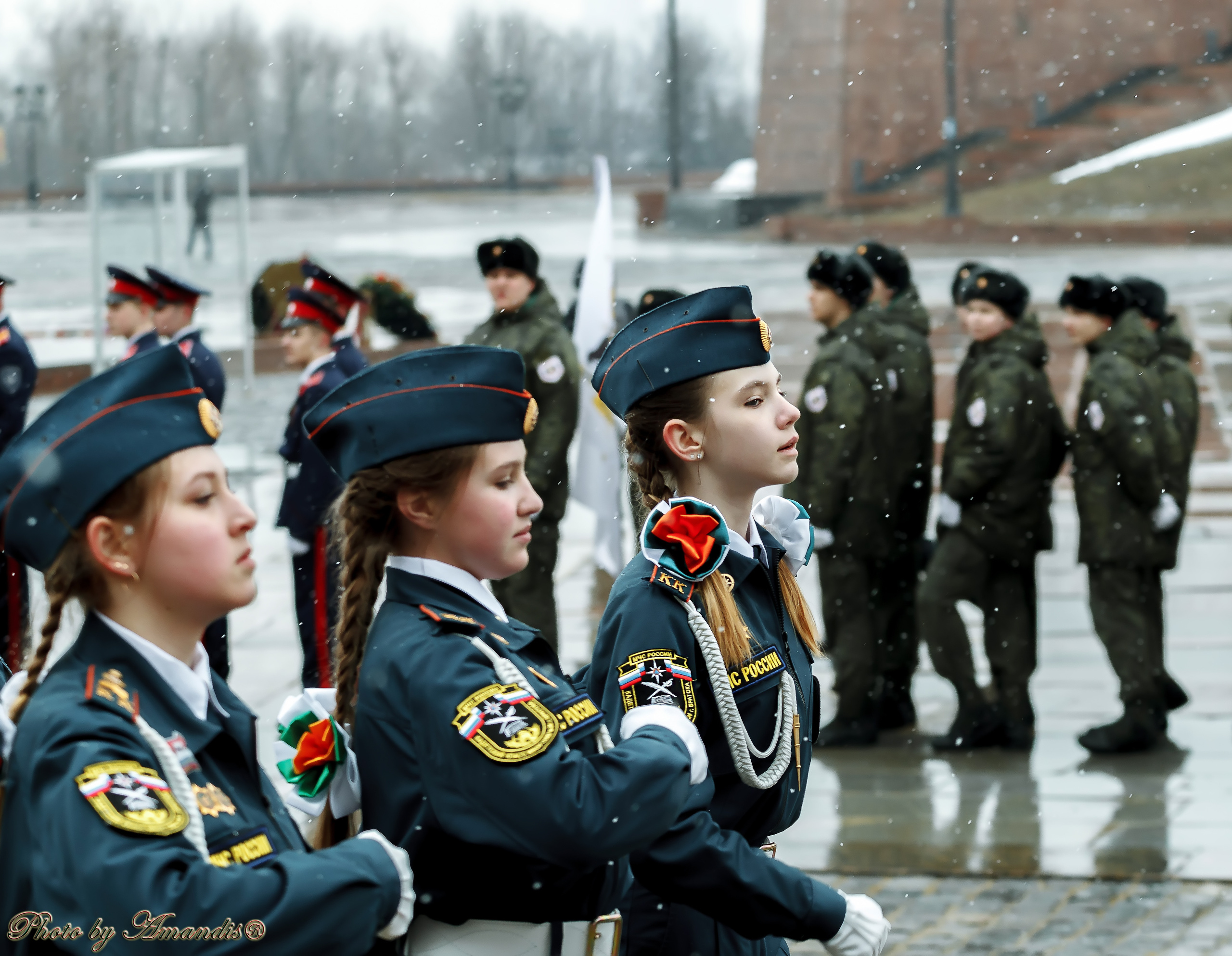 Всероссийский слет кадетов. Репортажная съемка в Москве и области. Анималистика