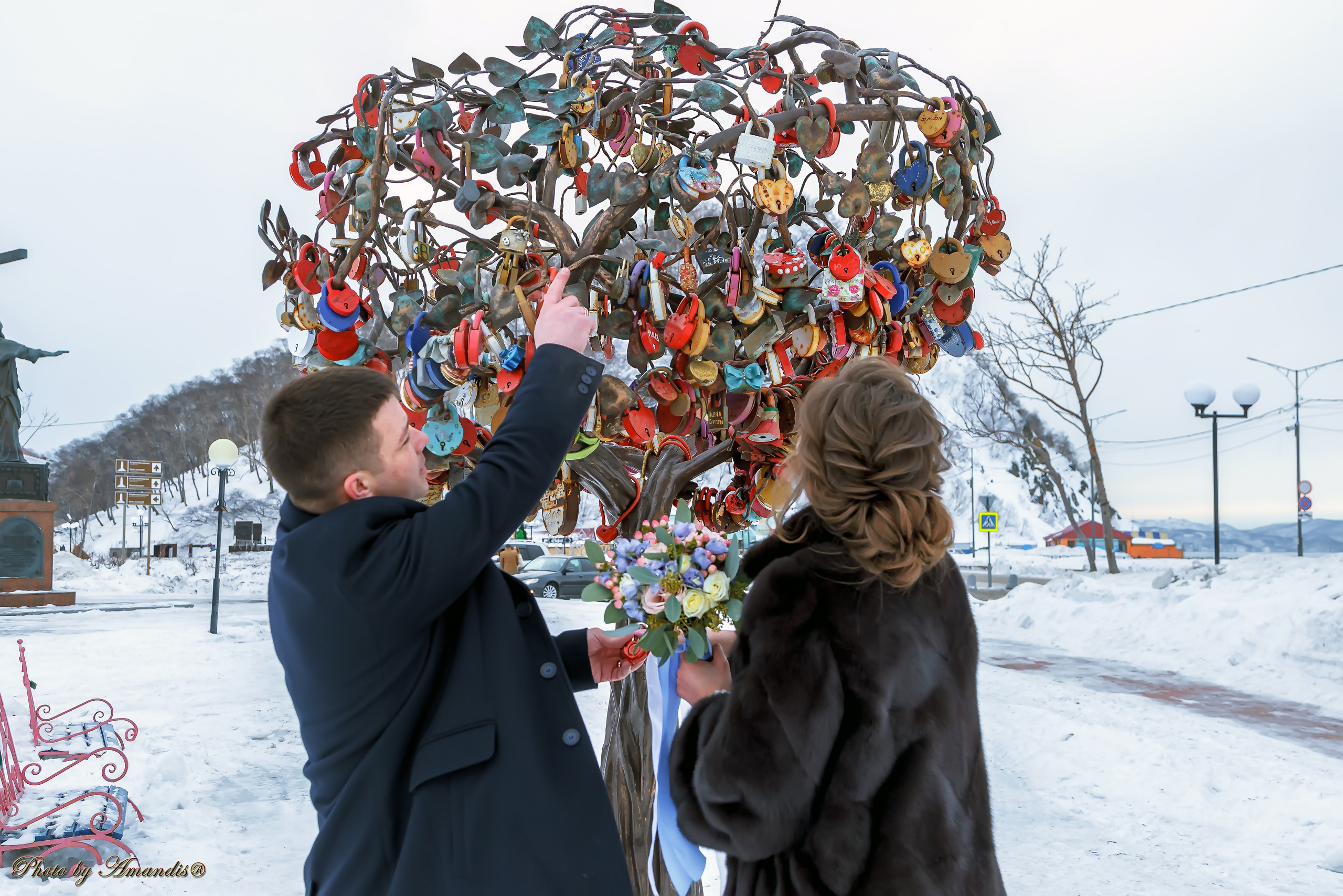 Свадьба Ивана и Марии (Петропавловск-Камчатский, январь 2019). Репортажная съемка в Москве и области. Анималистика