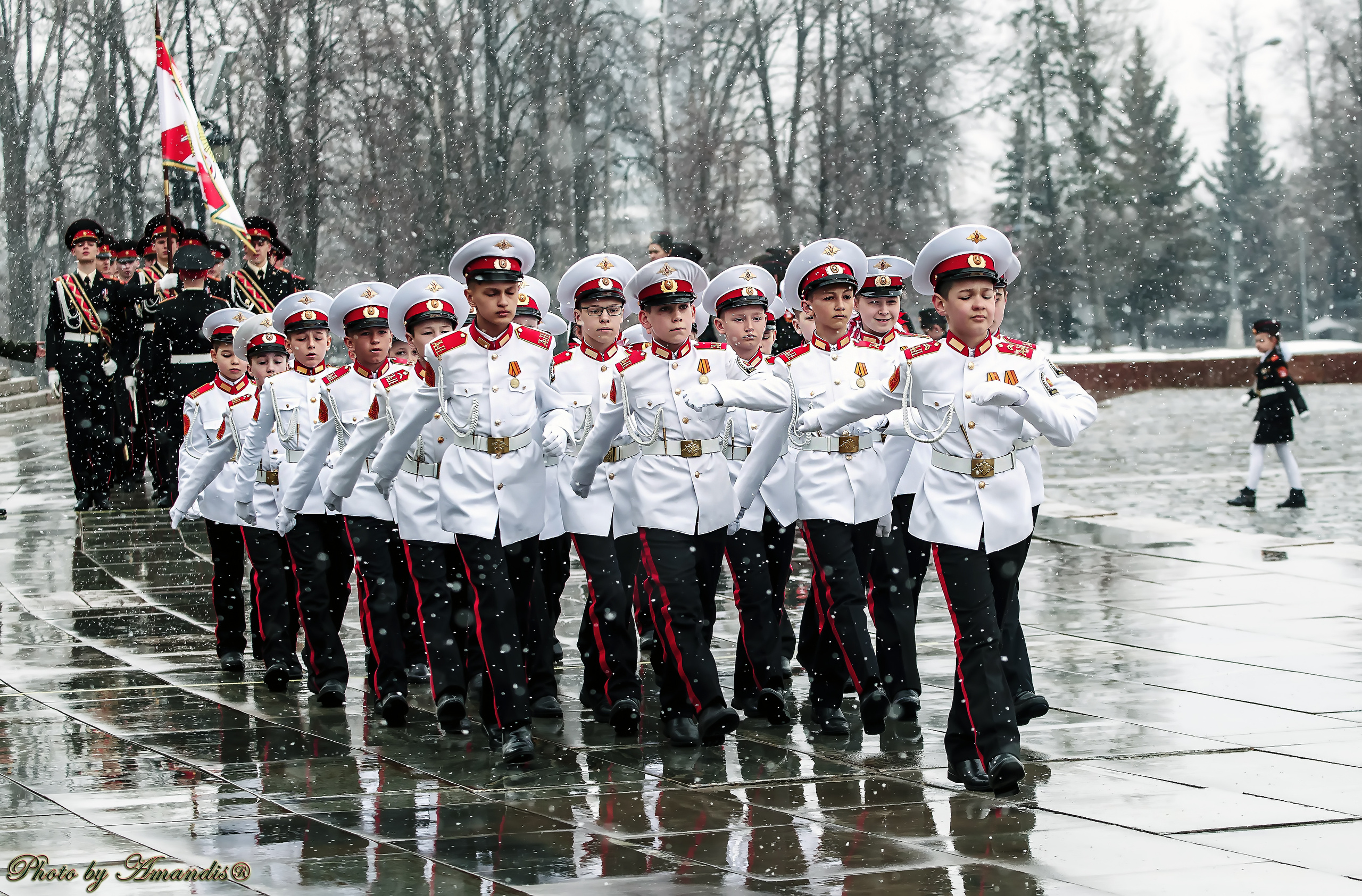 Всероссийский слет кадетов. Репортажная съемка в Москве и области. Анималистика