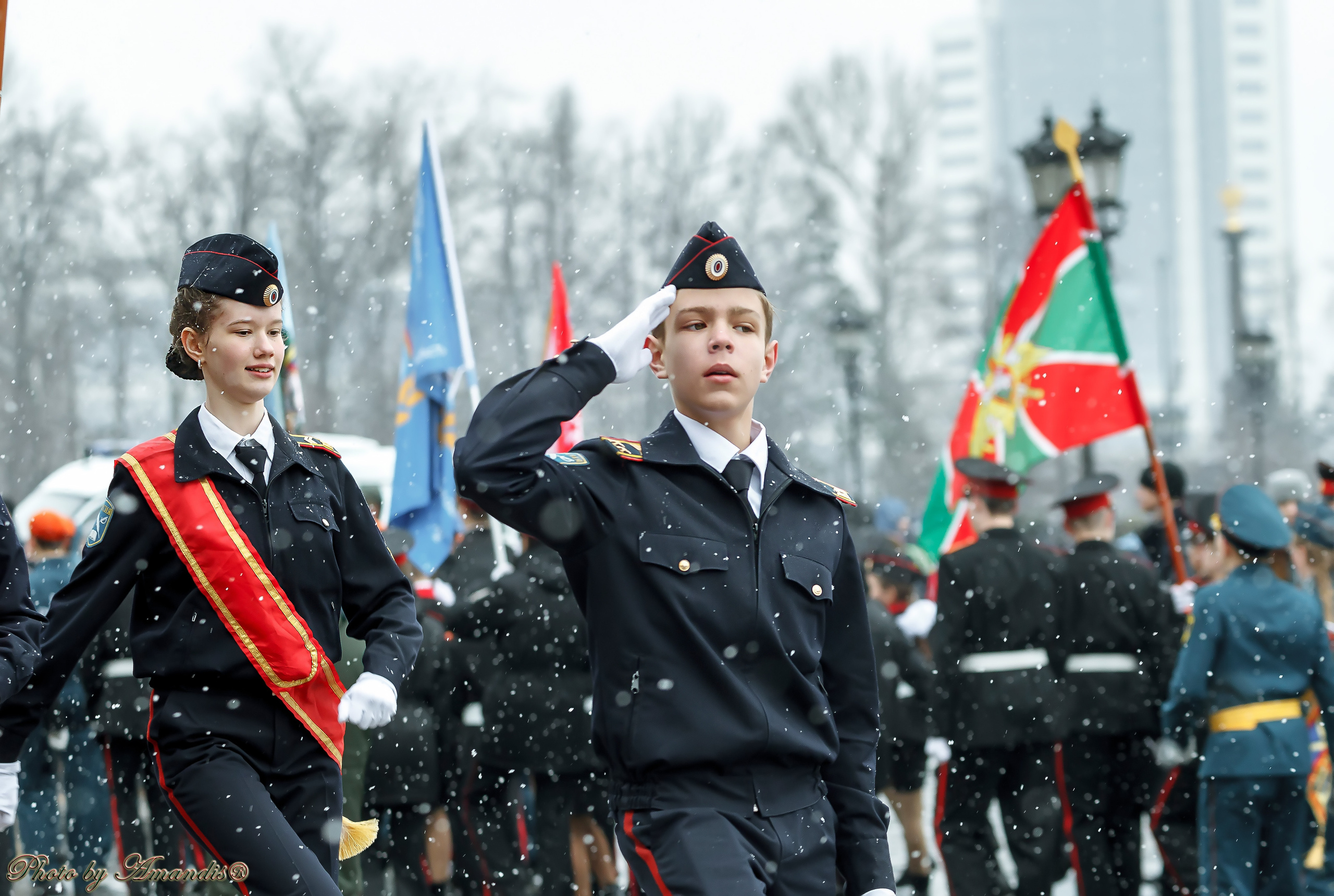Всероссийский слет кадетов. Репортажная съемка в Москве и области. Анималистика