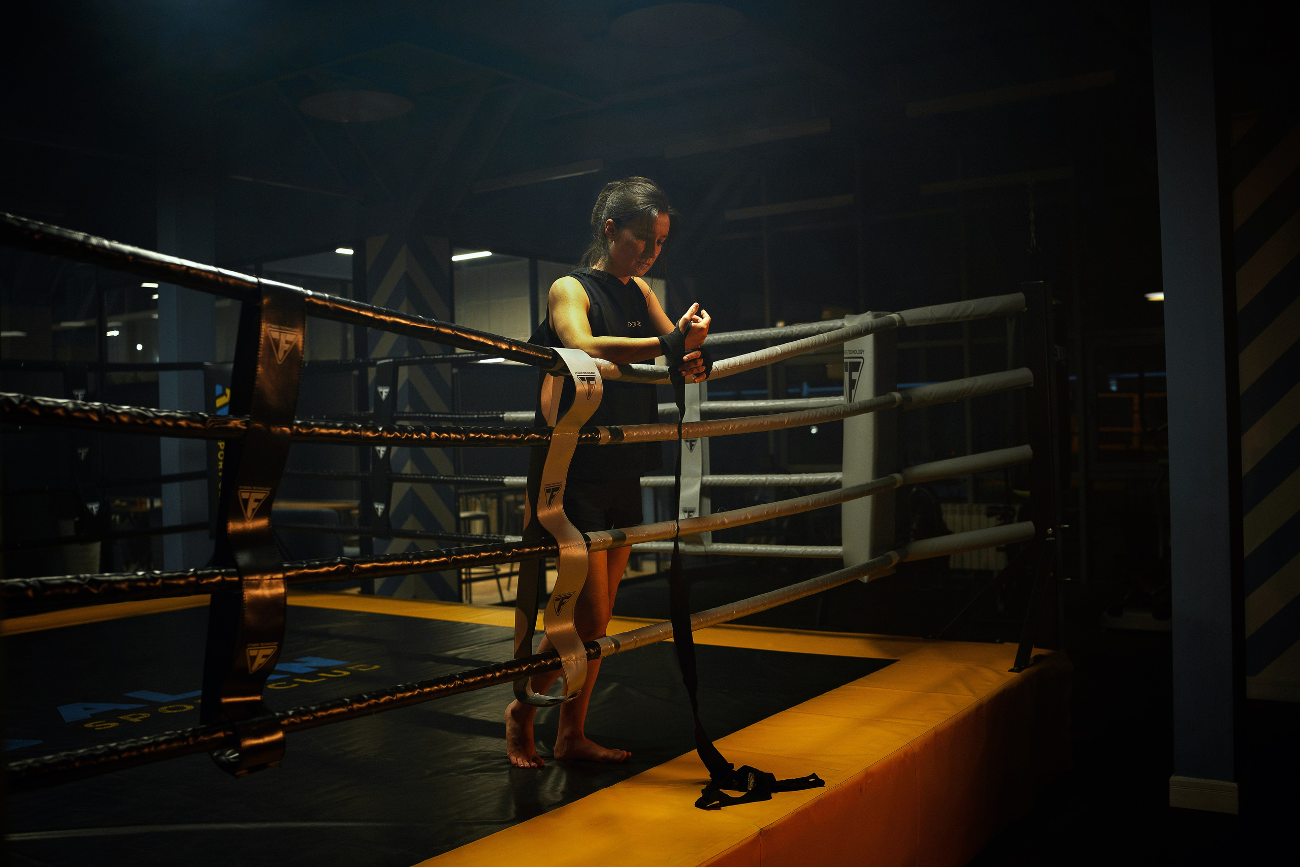 Фотосессия в боксерском зале