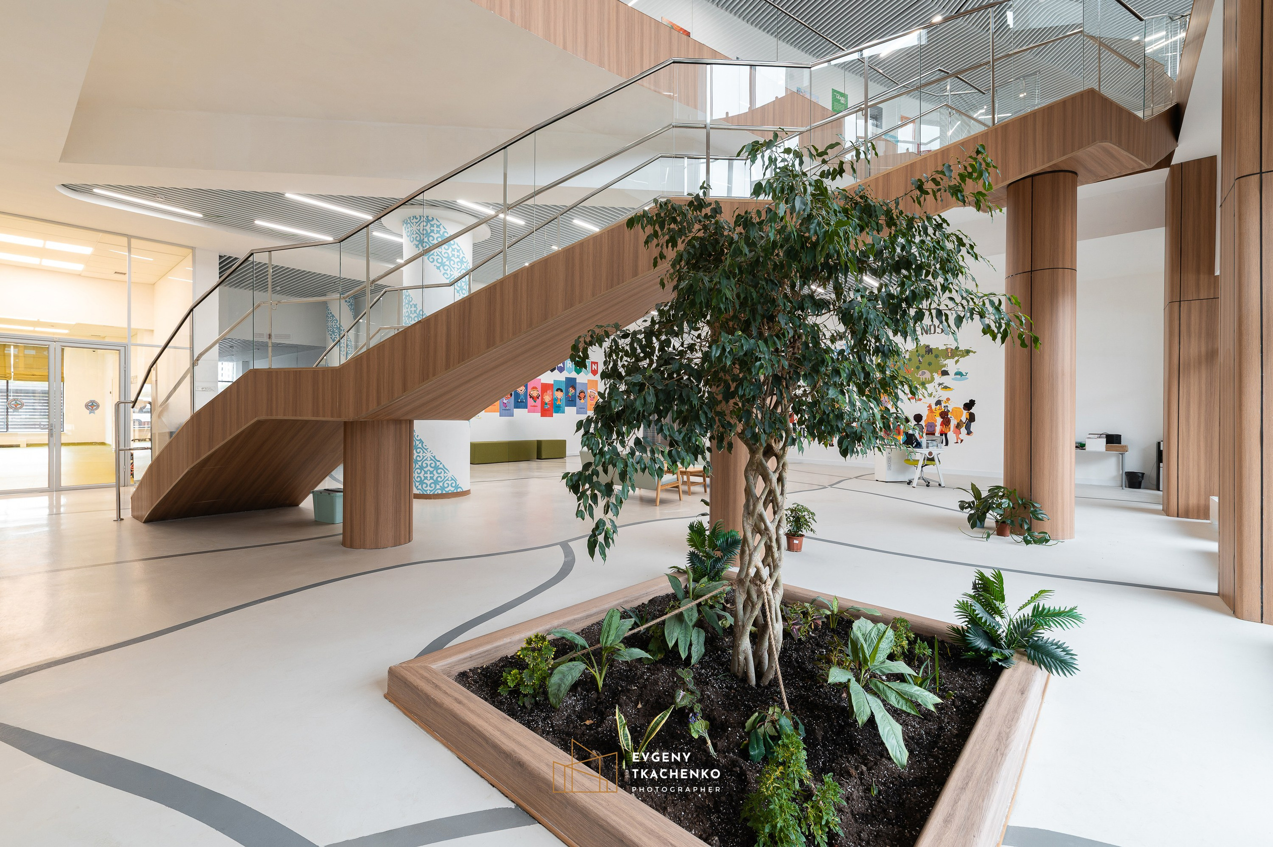 Kazakhstan International School, г. Астана. Архитектурный и интерьерный фотограф в Казахстане