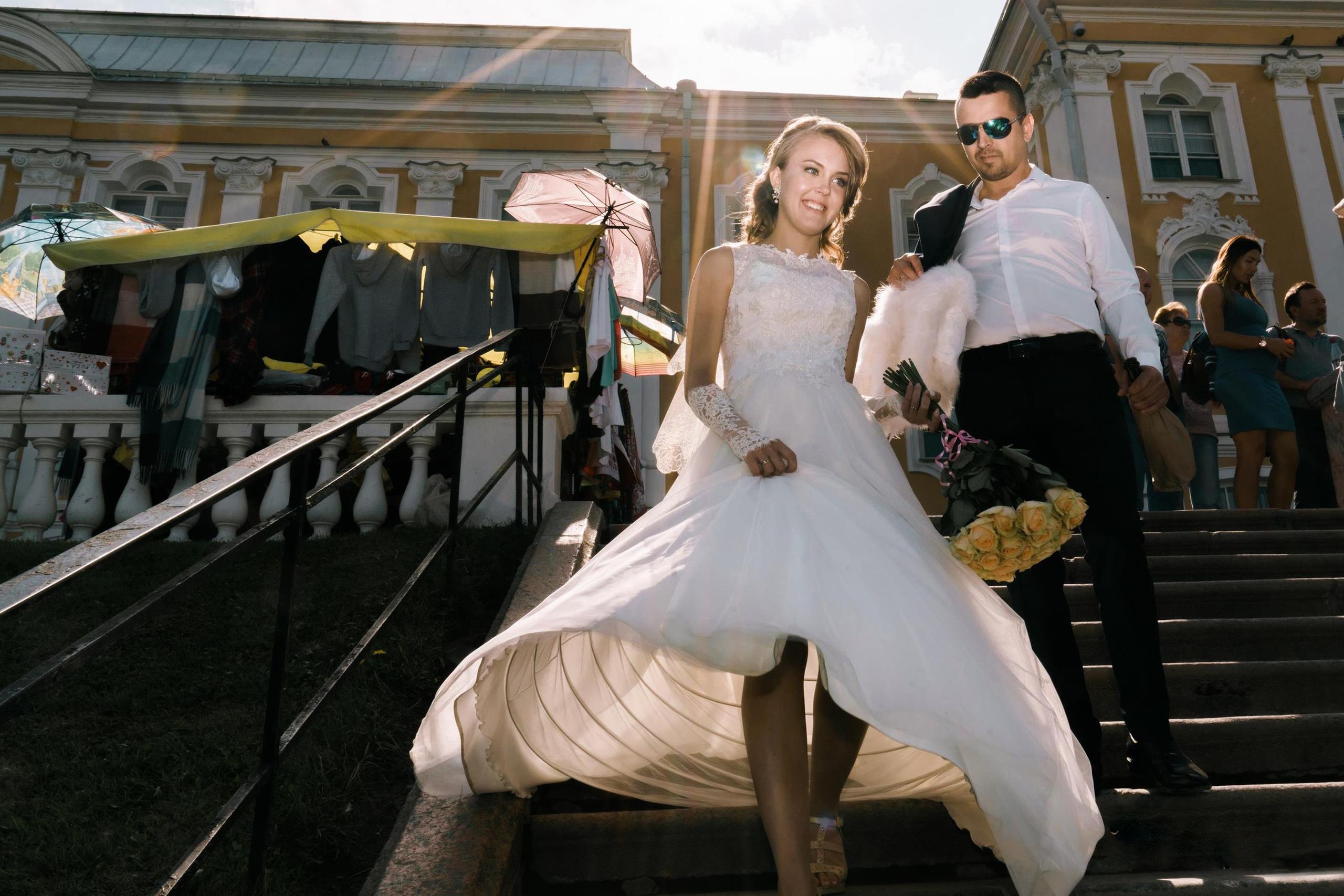 Регистрация в Петергофе, прогулка на метеоре. Елизавета и Роман. Свадебный, семейный и контент фотограф в Санкт- Петербурге Елена Грие