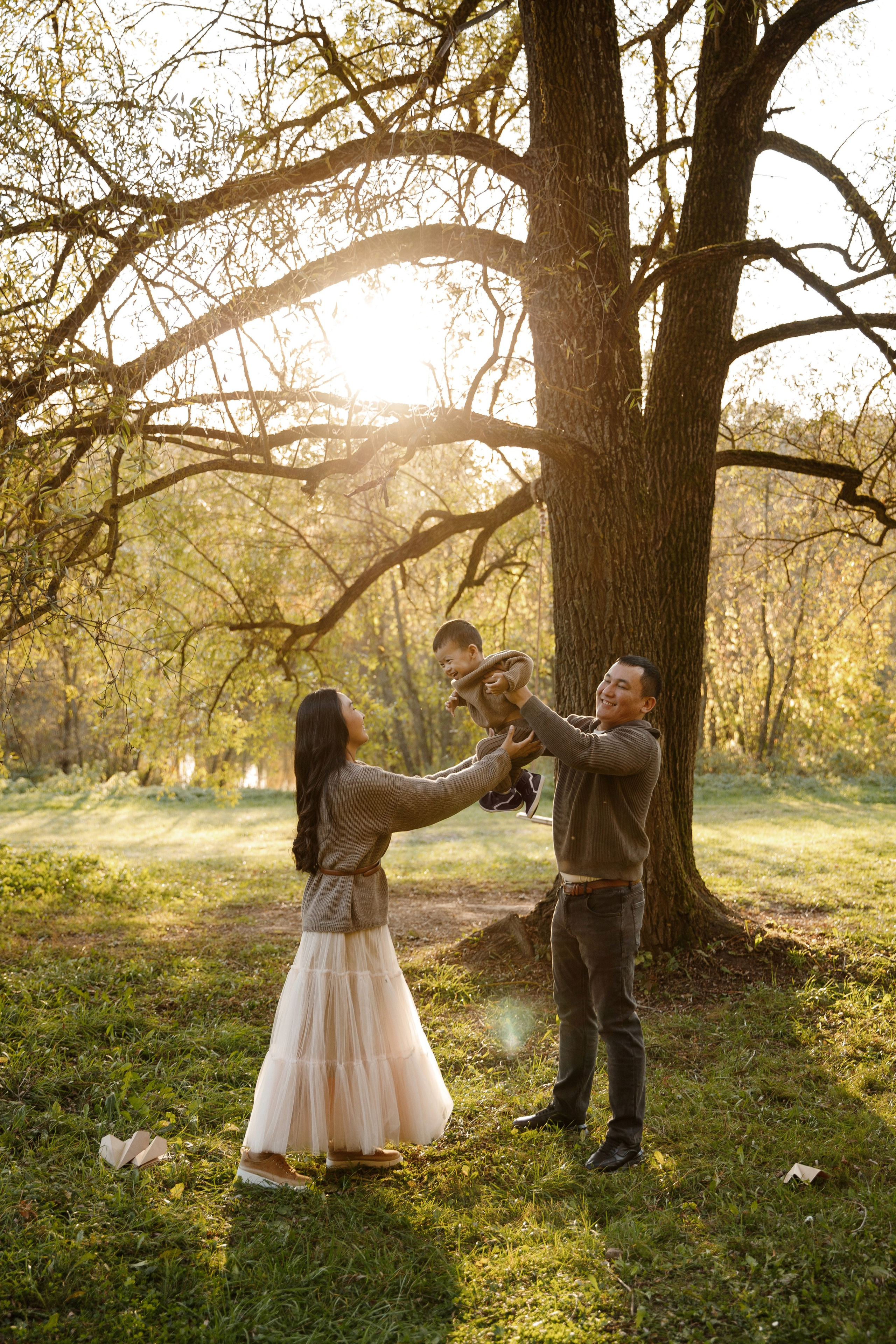 Осенняя семейная фотосессия в усадьбе Валуево. Фотограф Александра Сыщенко