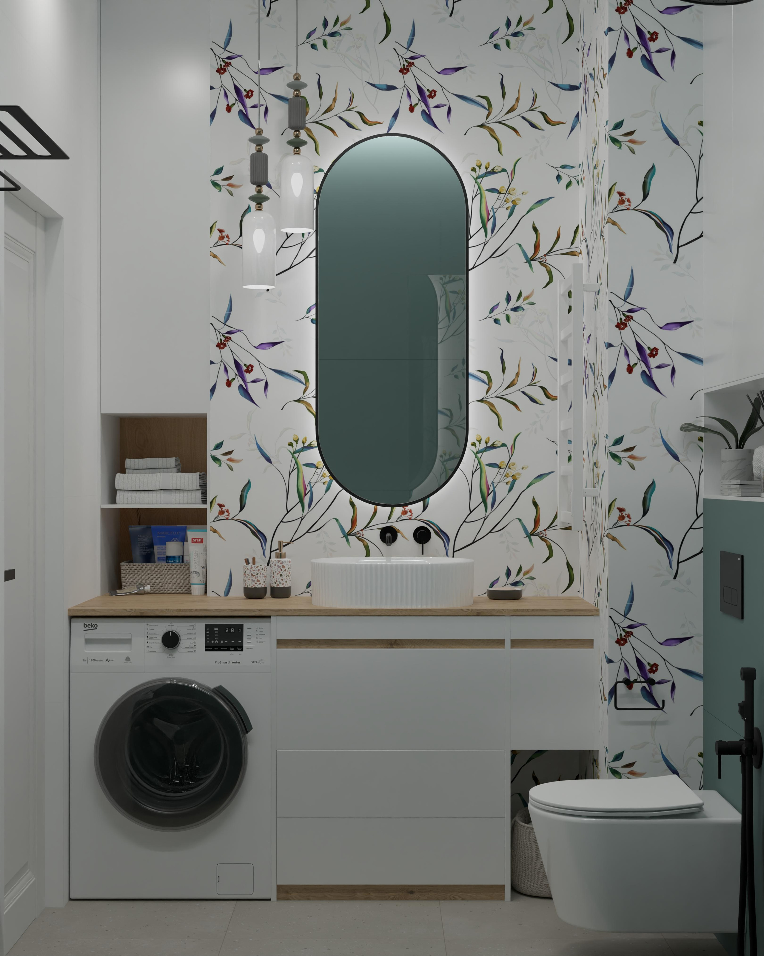 Ванная в студии (вариант II). DMDesign — студия дизайна интерьеров