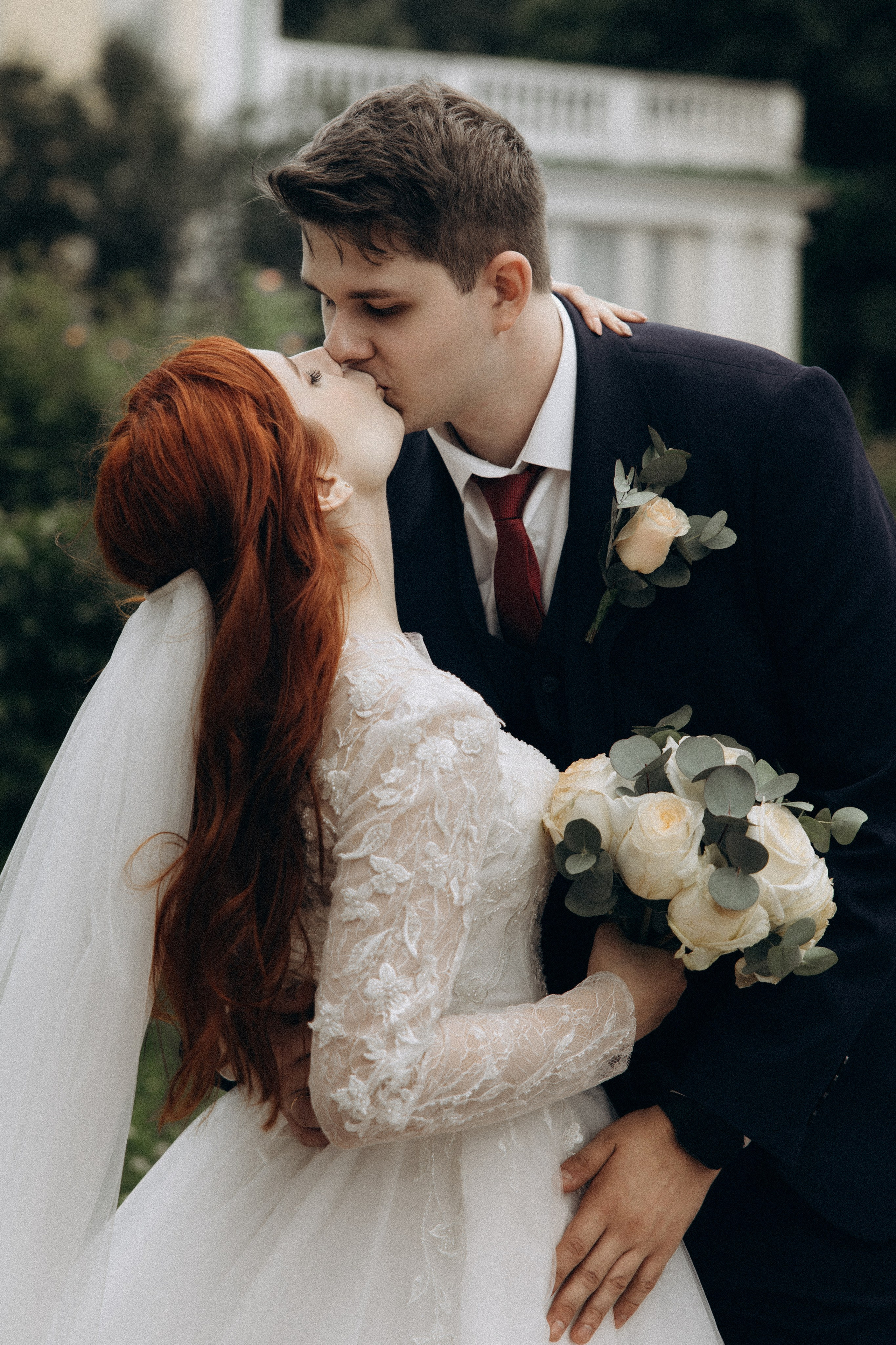 Фотосессия свадьбы Ивана и Александры в парке Горки Ленинские