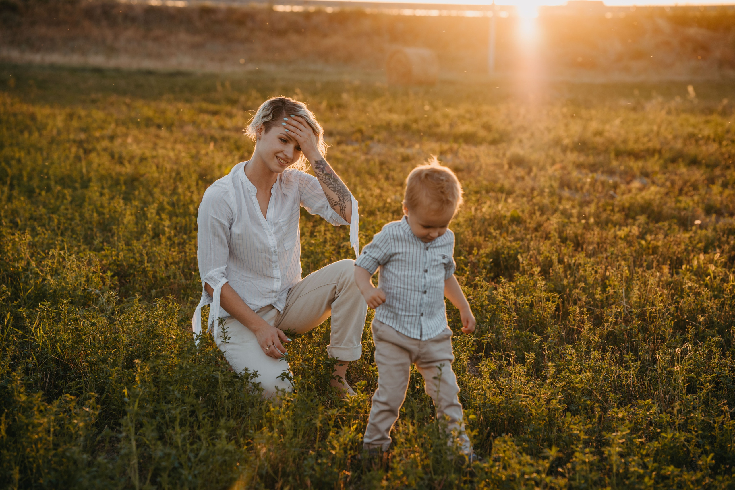 Дарья и Марк на закате. Семейный фотограф, женский фототерапевт