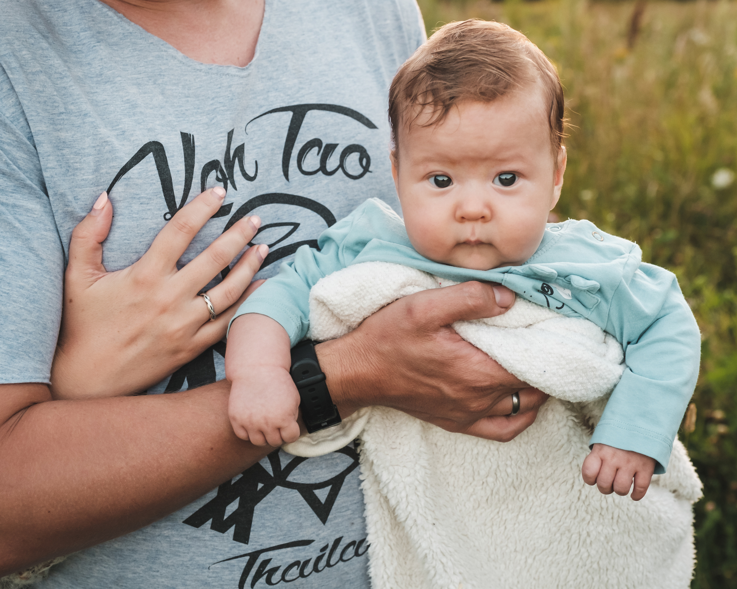Женя, Ксюша и Паша в пшеничном поле. Семейный фотограф в Москве Светлана Потемкина