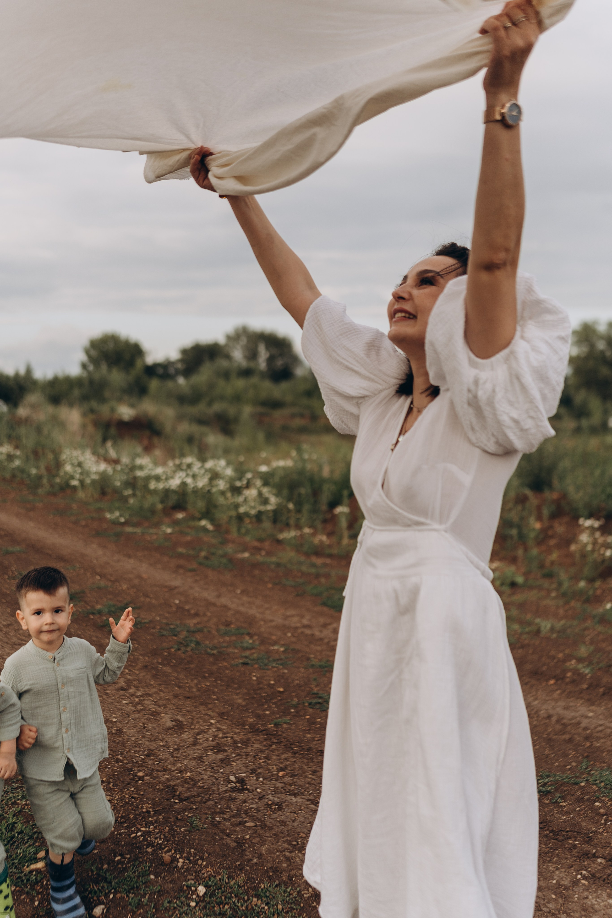 Лето. Ромашки. Семья. Семейный и домашний фотограф в Уфе Ирина Гарасюта