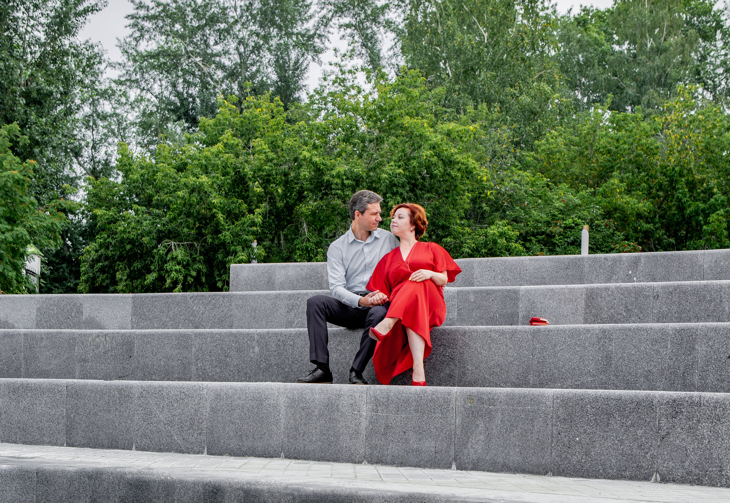 Влюбленные в парке. Фотограф Екатерина Голицына