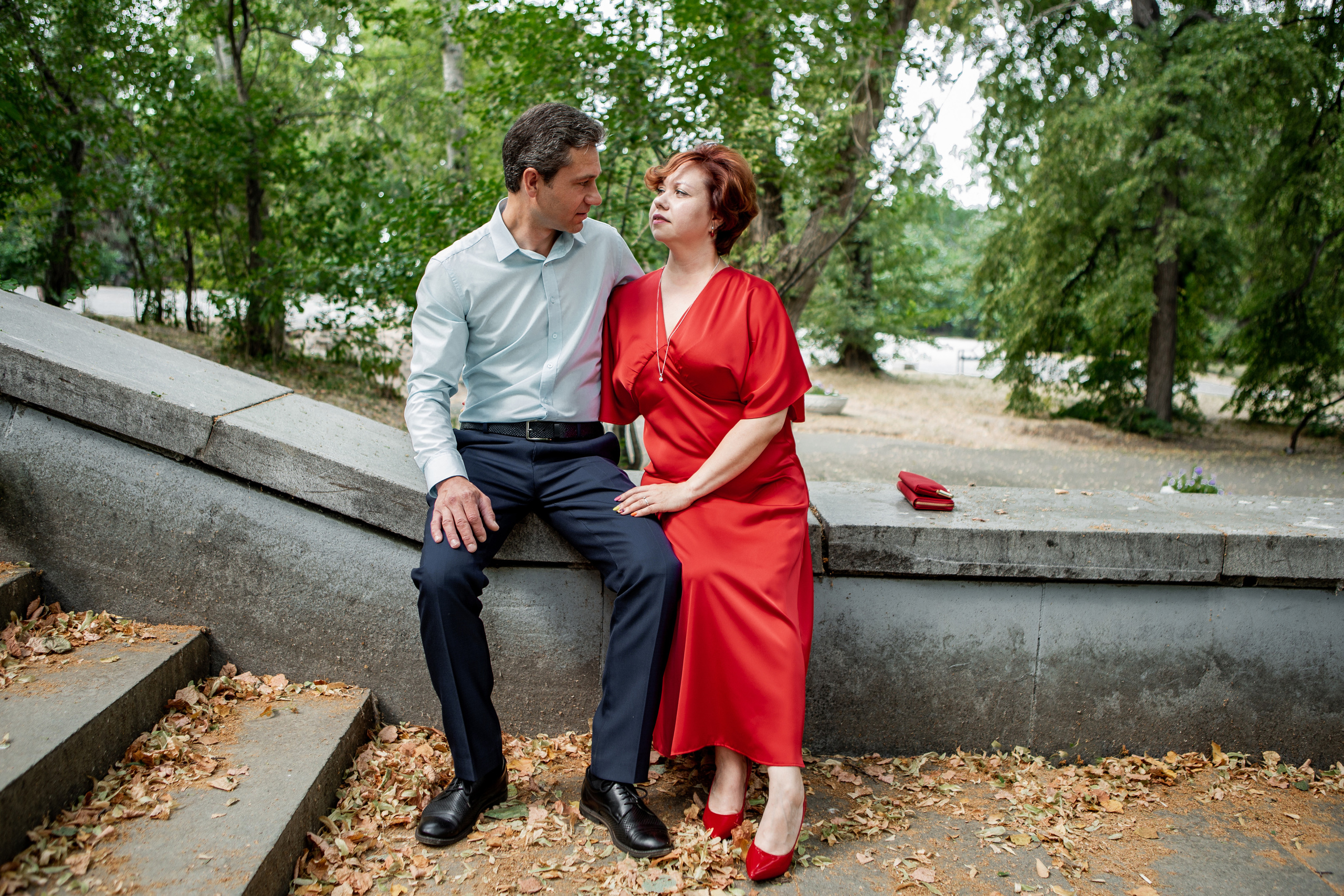 Влюбленные в парке. Фотограф Екатерина Голицына