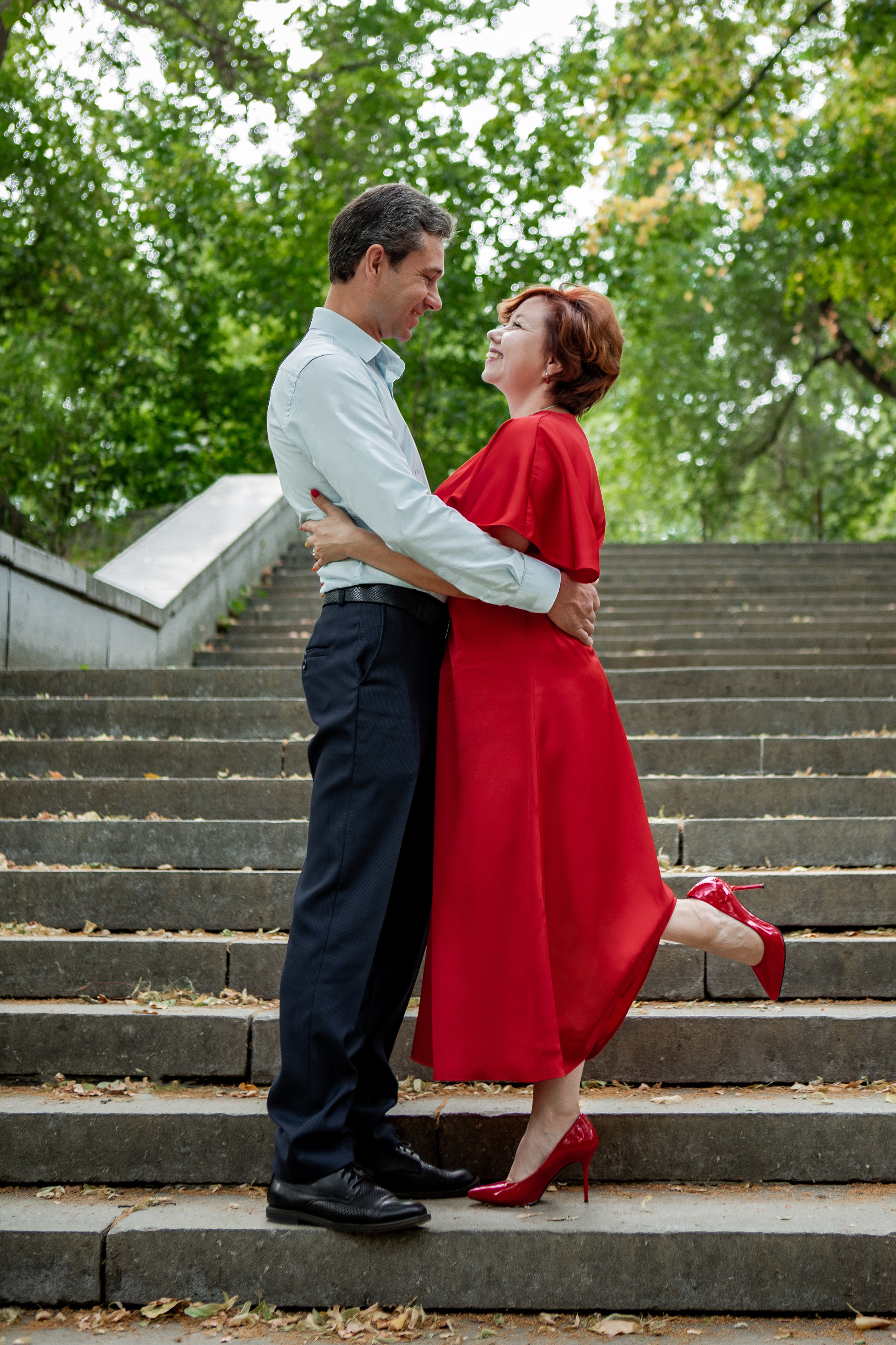 Влюбленные в парке. Фотограф Екатерина Голицына