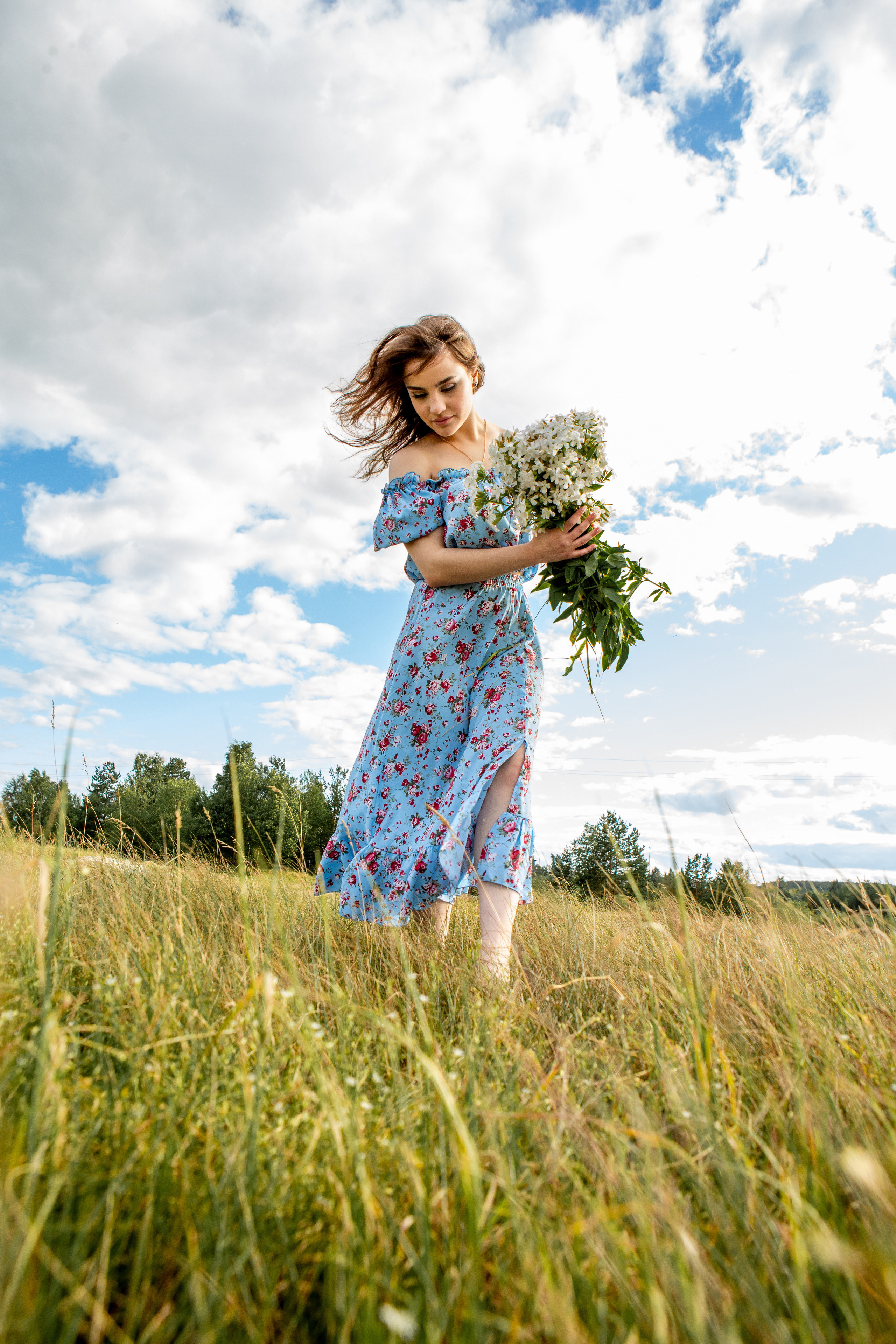 В поле. Фотограф Екатерина Голицына