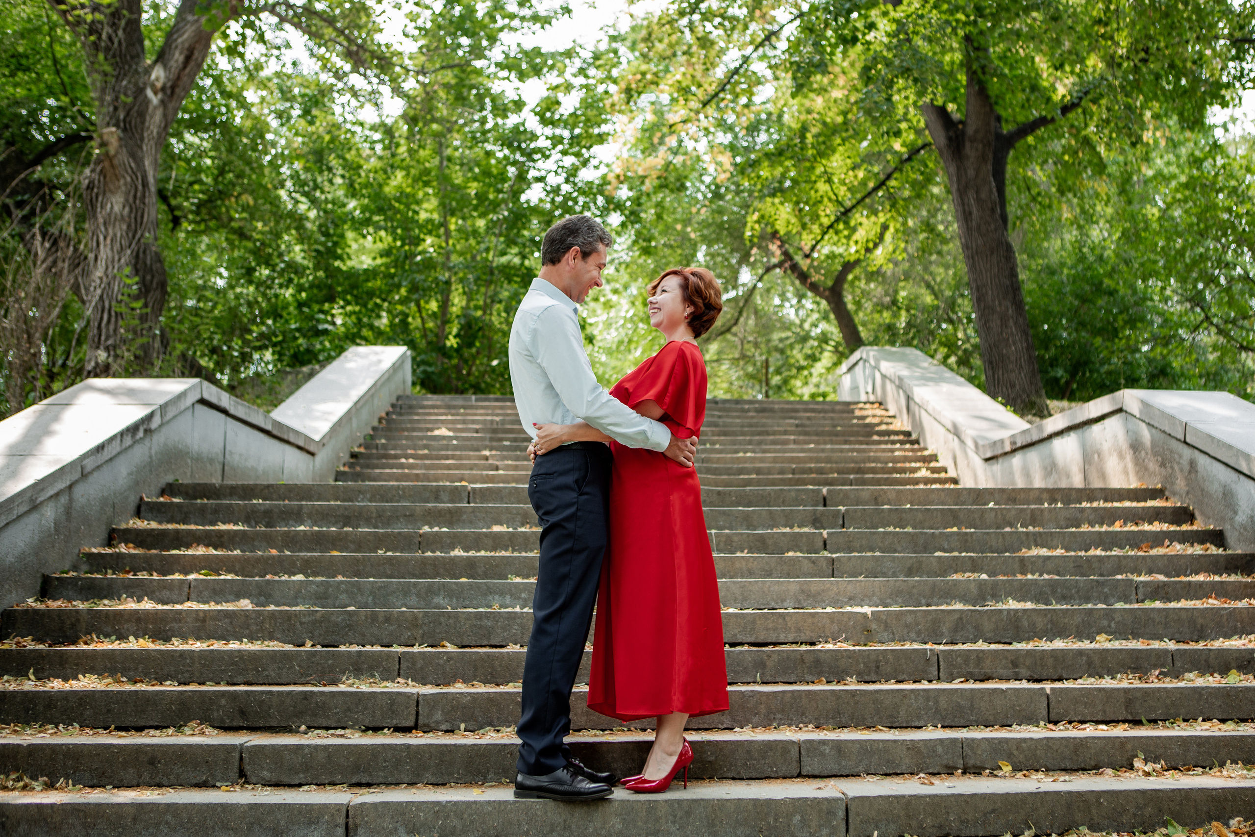 Влюбленные в парке. Фотограф Екатерина Голицына