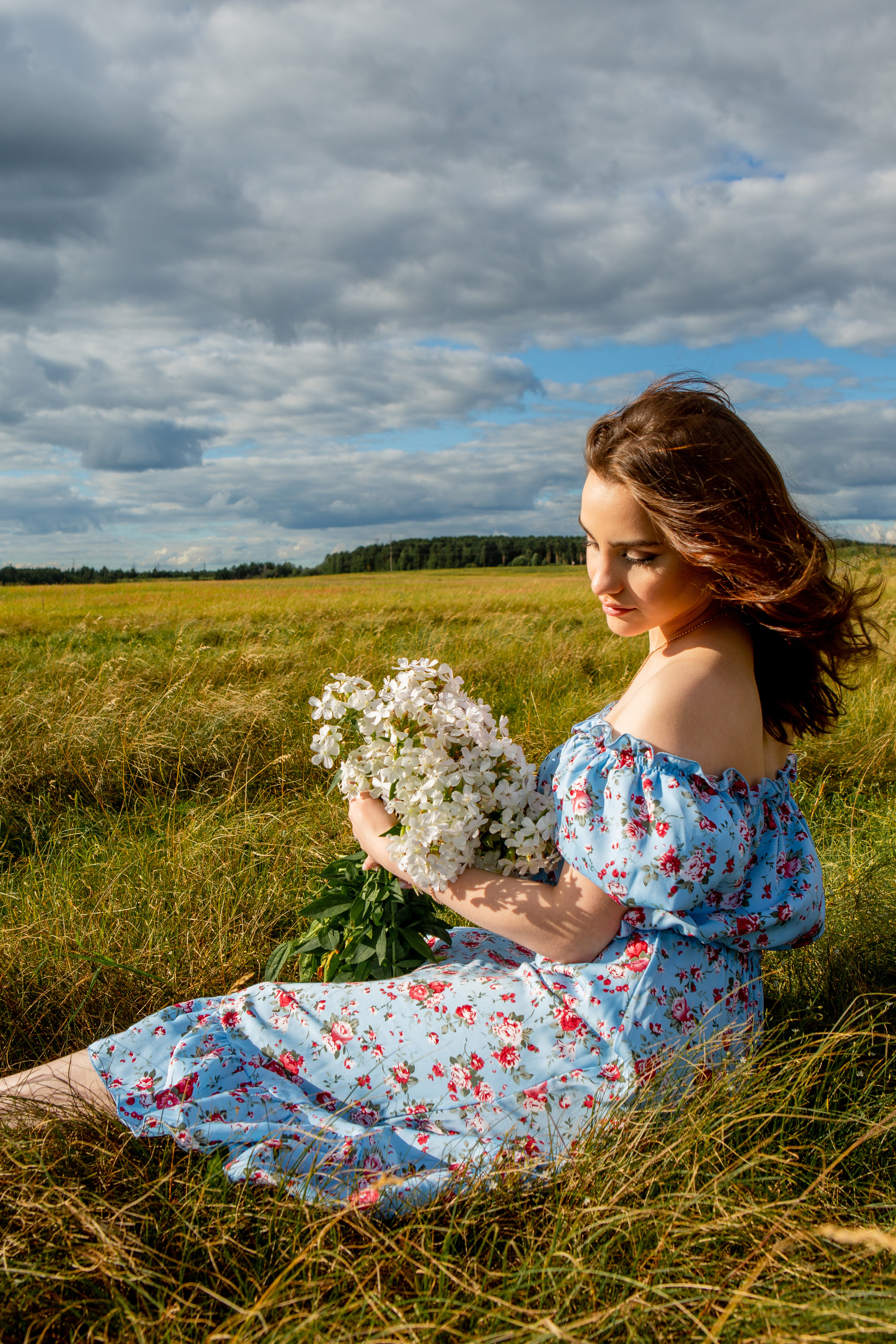 В поле. Фотограф Екатерина Голицына