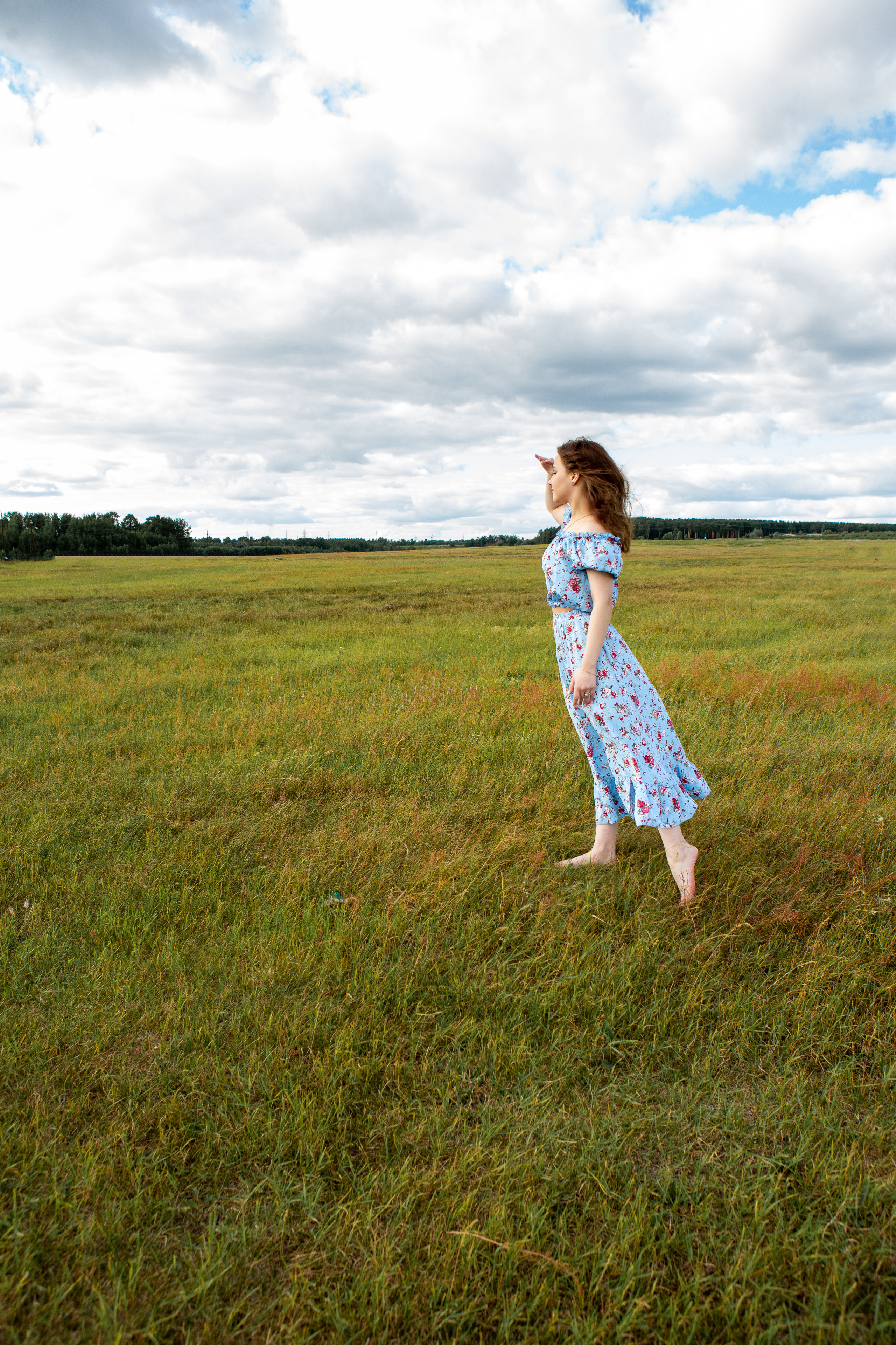 В поле. Фотограф Екатерина Голицына