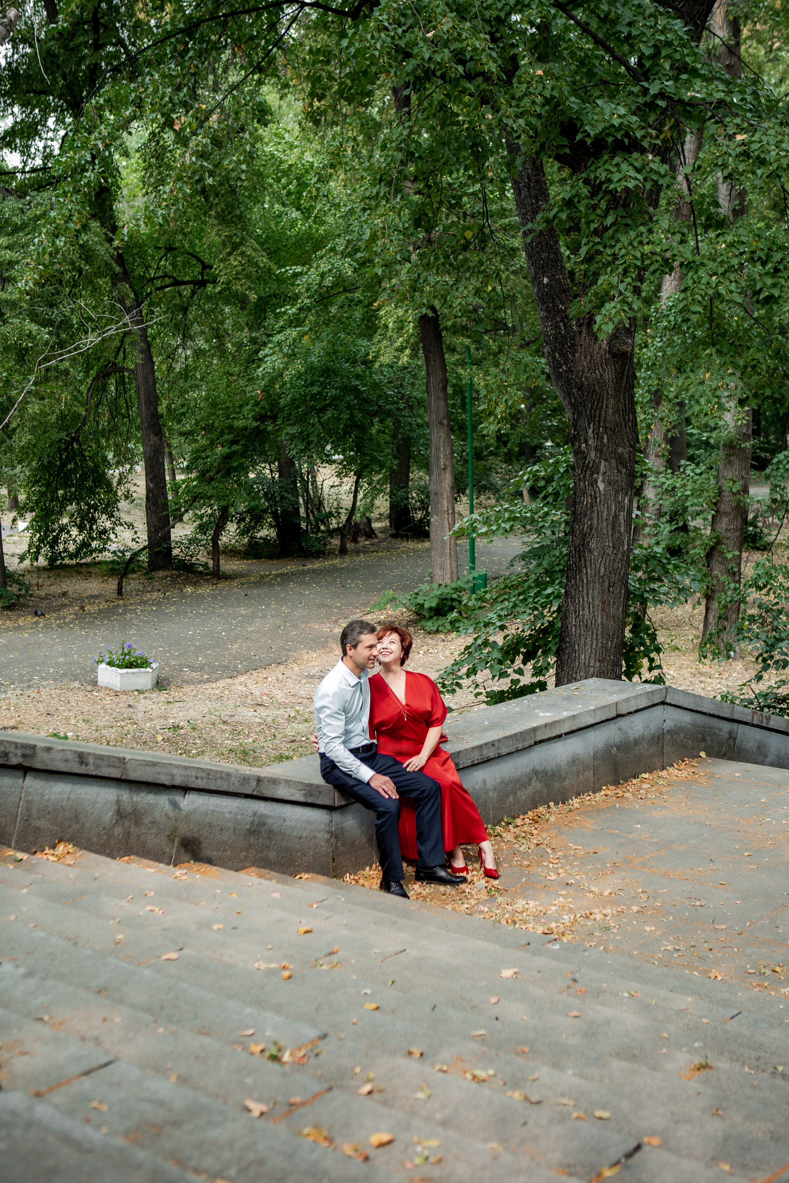 Влюбленные в парке. Фотограф Екатерина Голицына