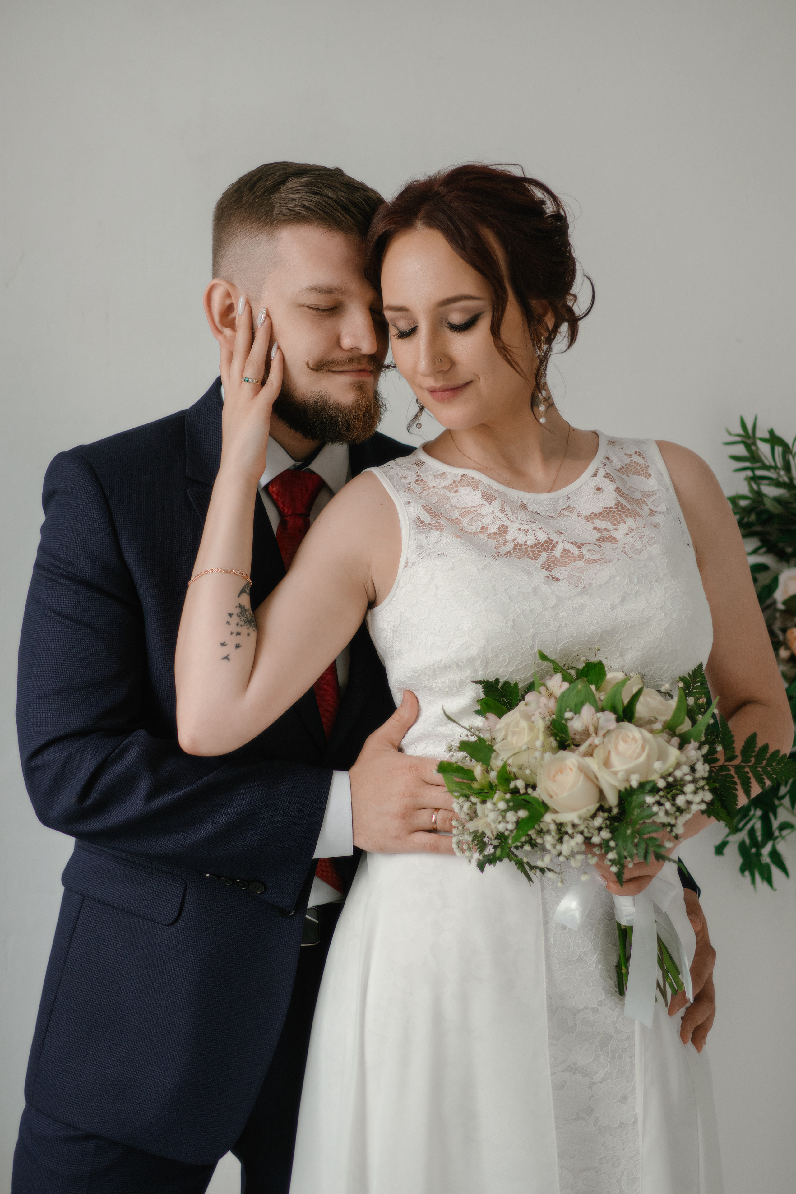 Свадебная фотосессия в студии. Свадебный фотограф во Владимире - Мария Широкорядова