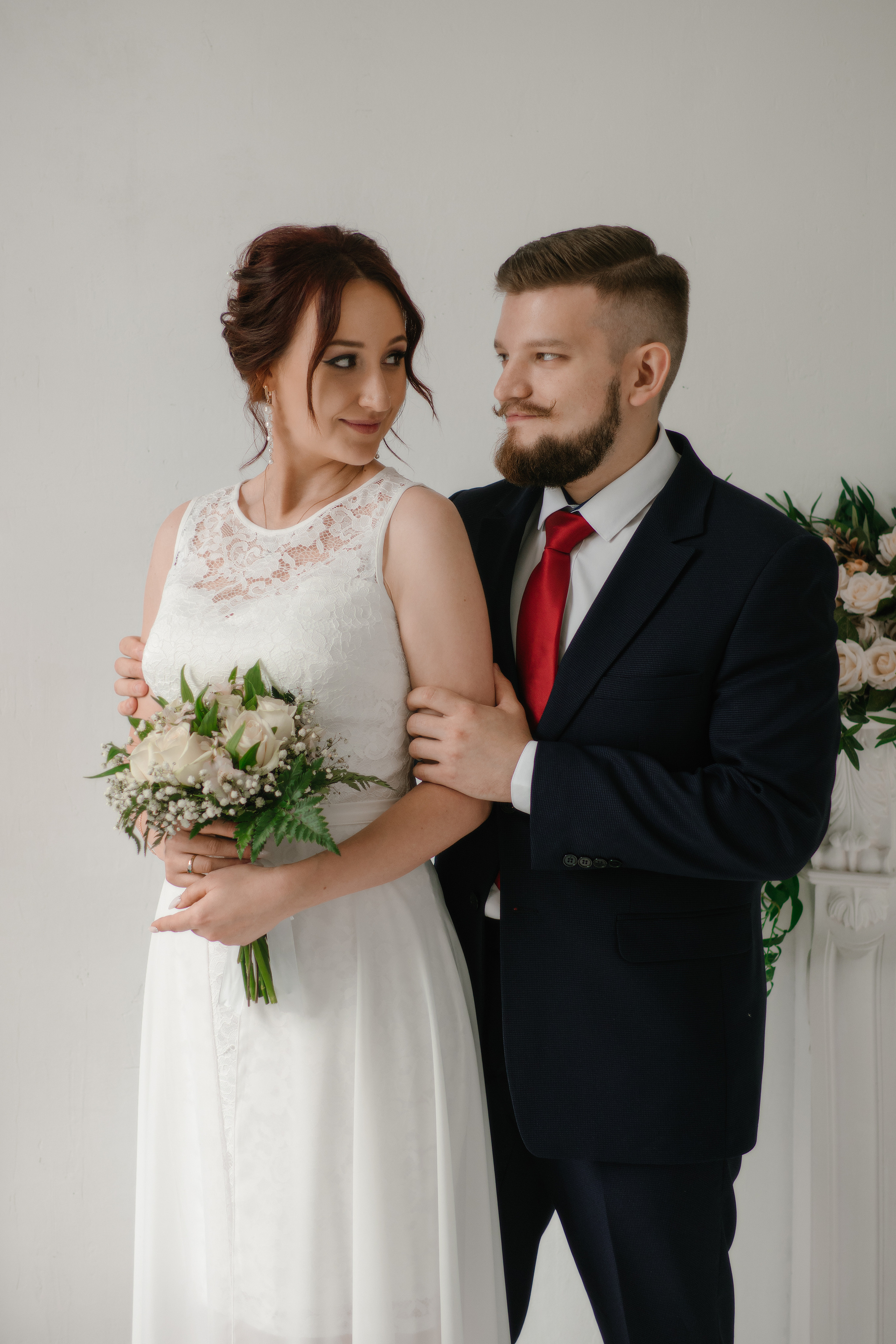 Свадебная фотосессия в студии. Свадебный фотограф во Владимире - Мария Широкорядова