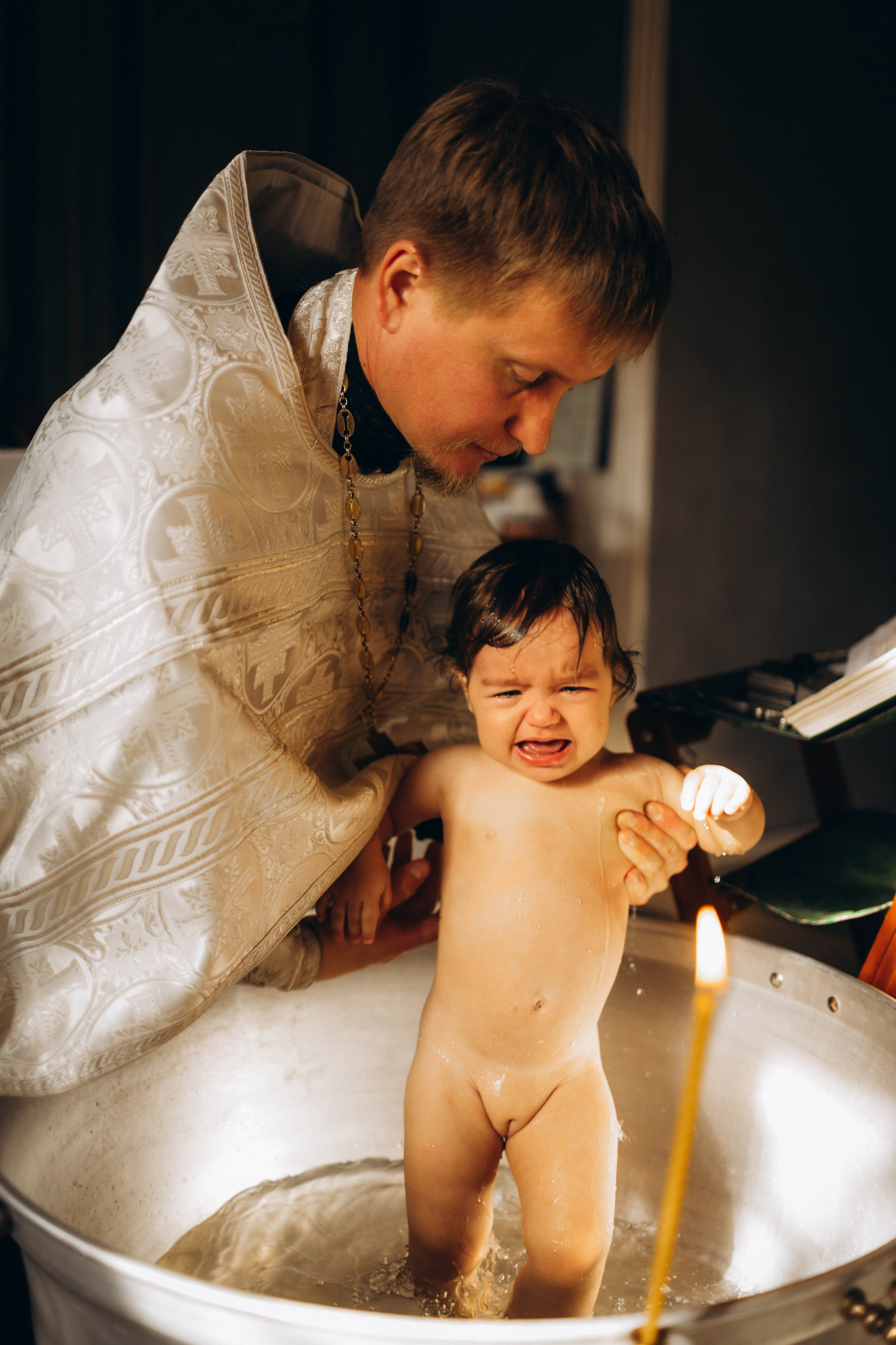 Таинство крещения Мирры. Динара Федорова семейный фотограф