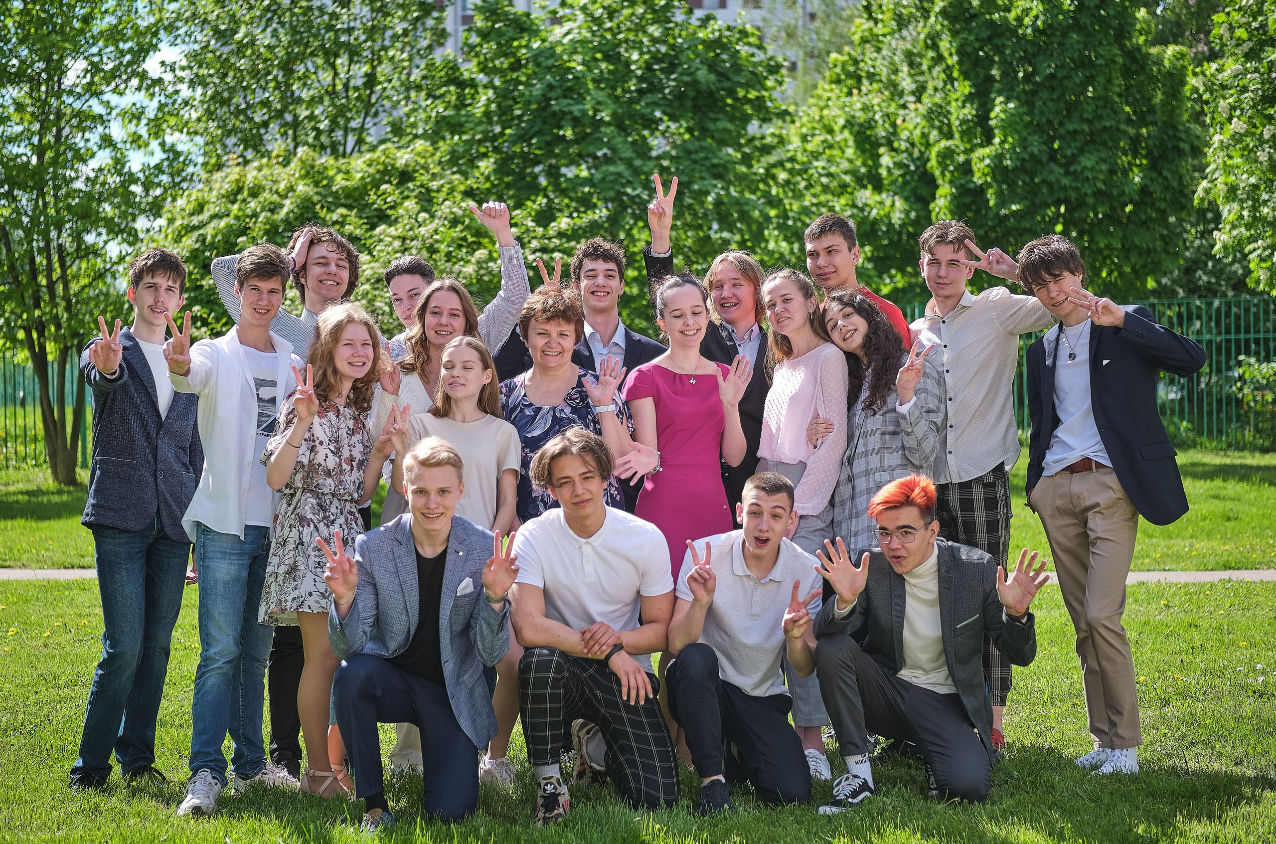 Школьная съёмка выпускников (Репортаж)