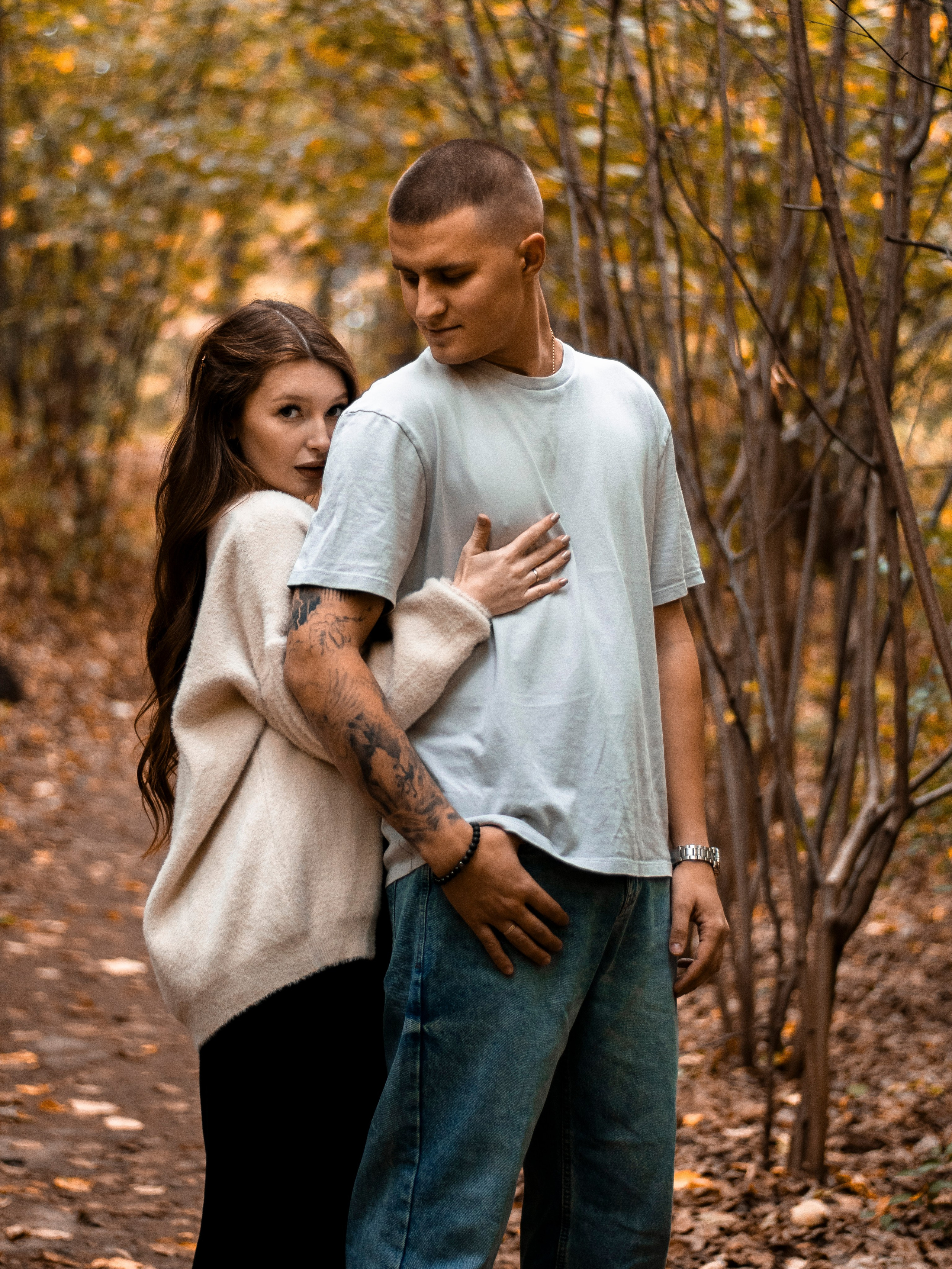 In the Autumn Garden. Портретный фотограф Москва Белогорцев Сергей