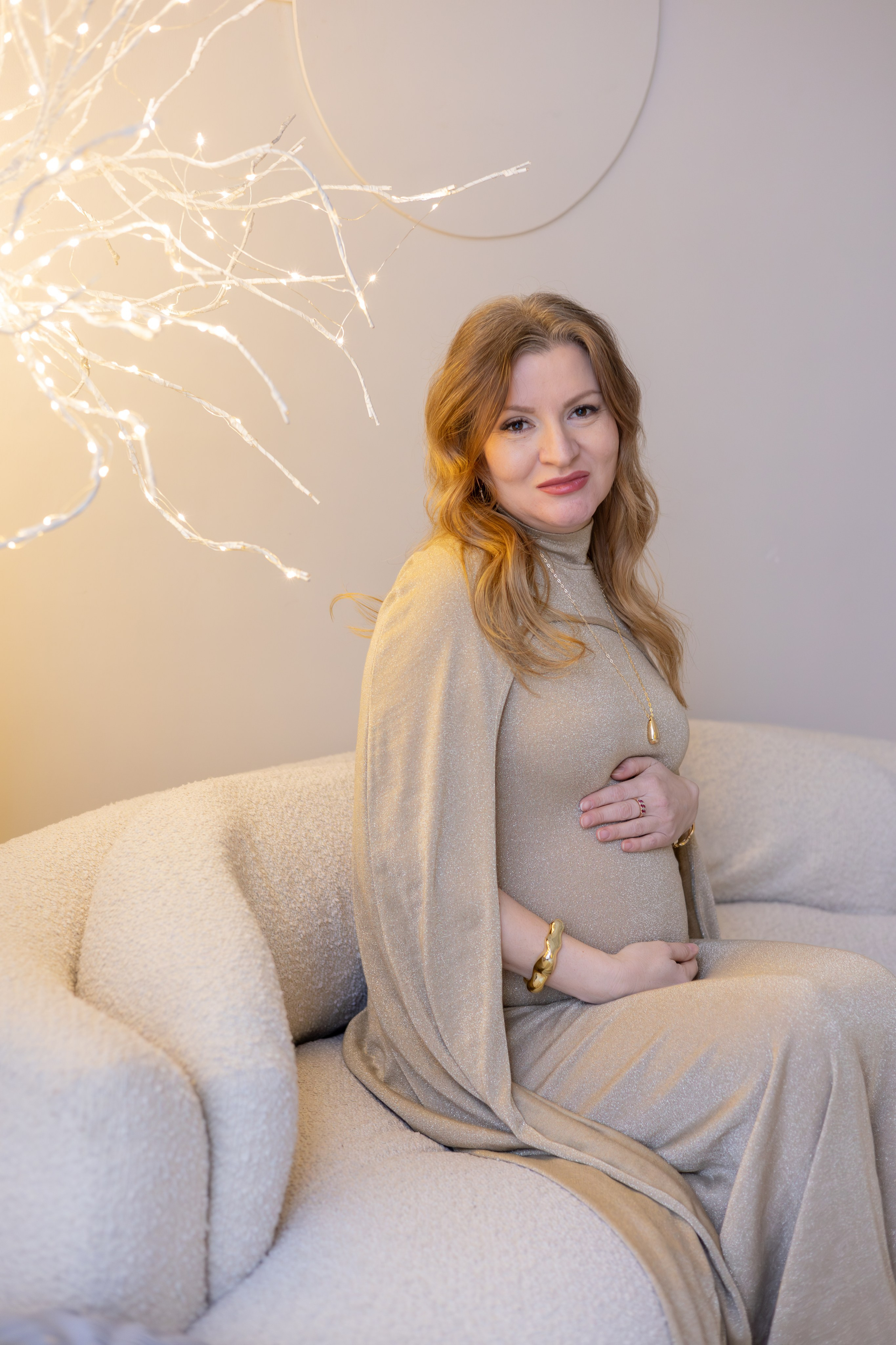 Беременность — Анна в новогодней студии. Свадебный и семейный фотограф в Санкт-Петербурге Макеева Наталья