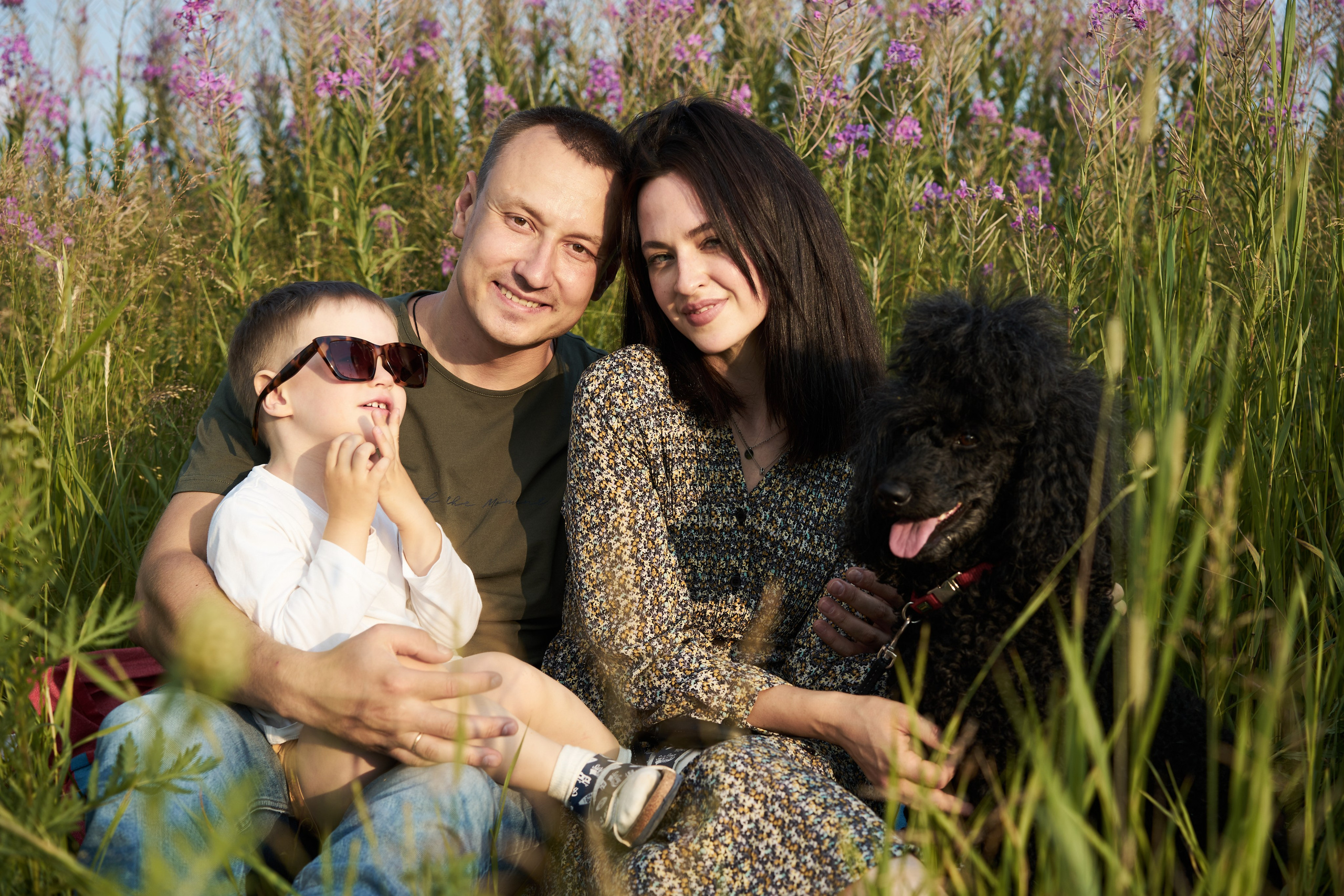 Семейная фотосессия летом в парке. Фотограф Екатеринбург Кокшарова Александра