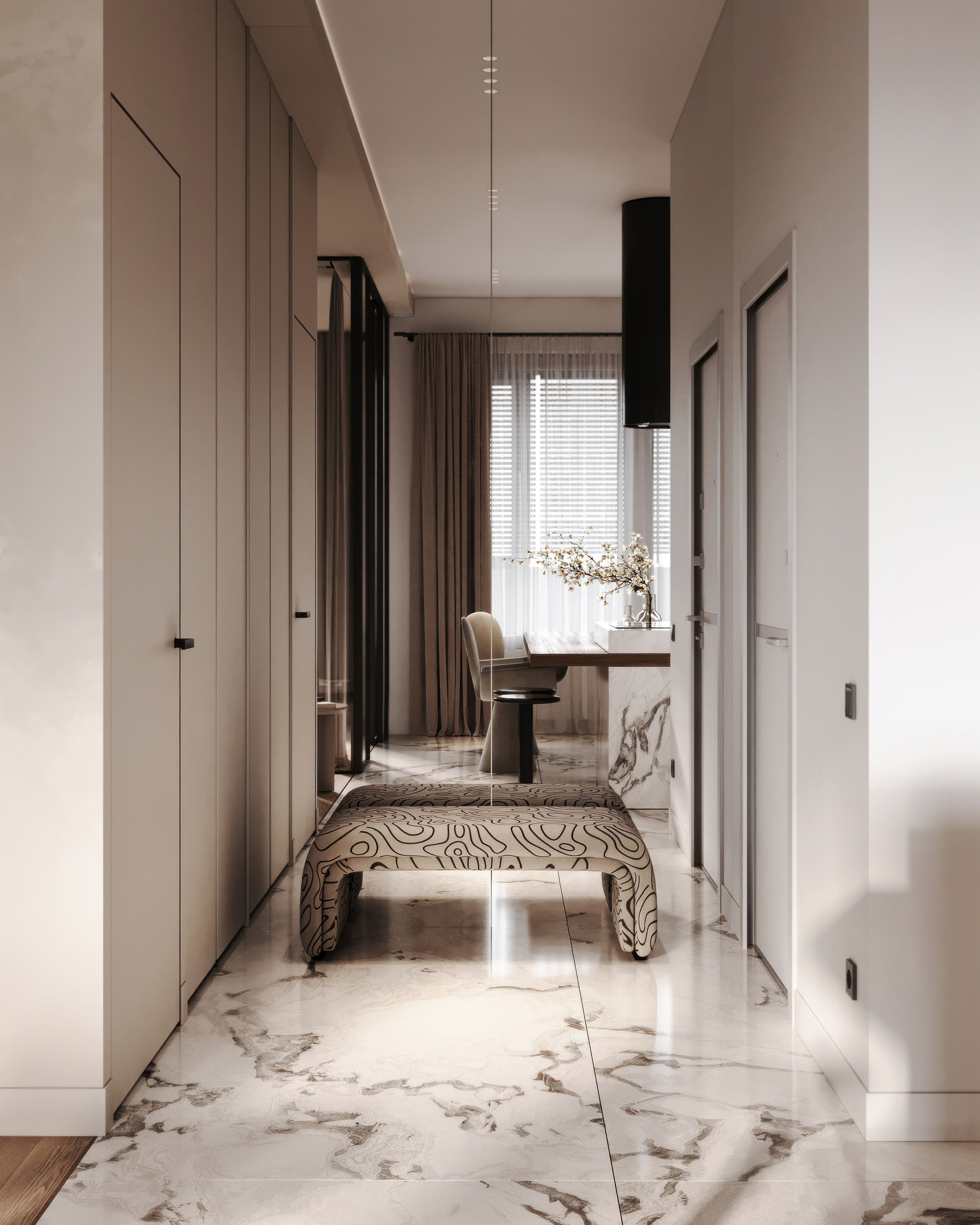 Nevsky apartment. Визуализация интерьера Corsa Render