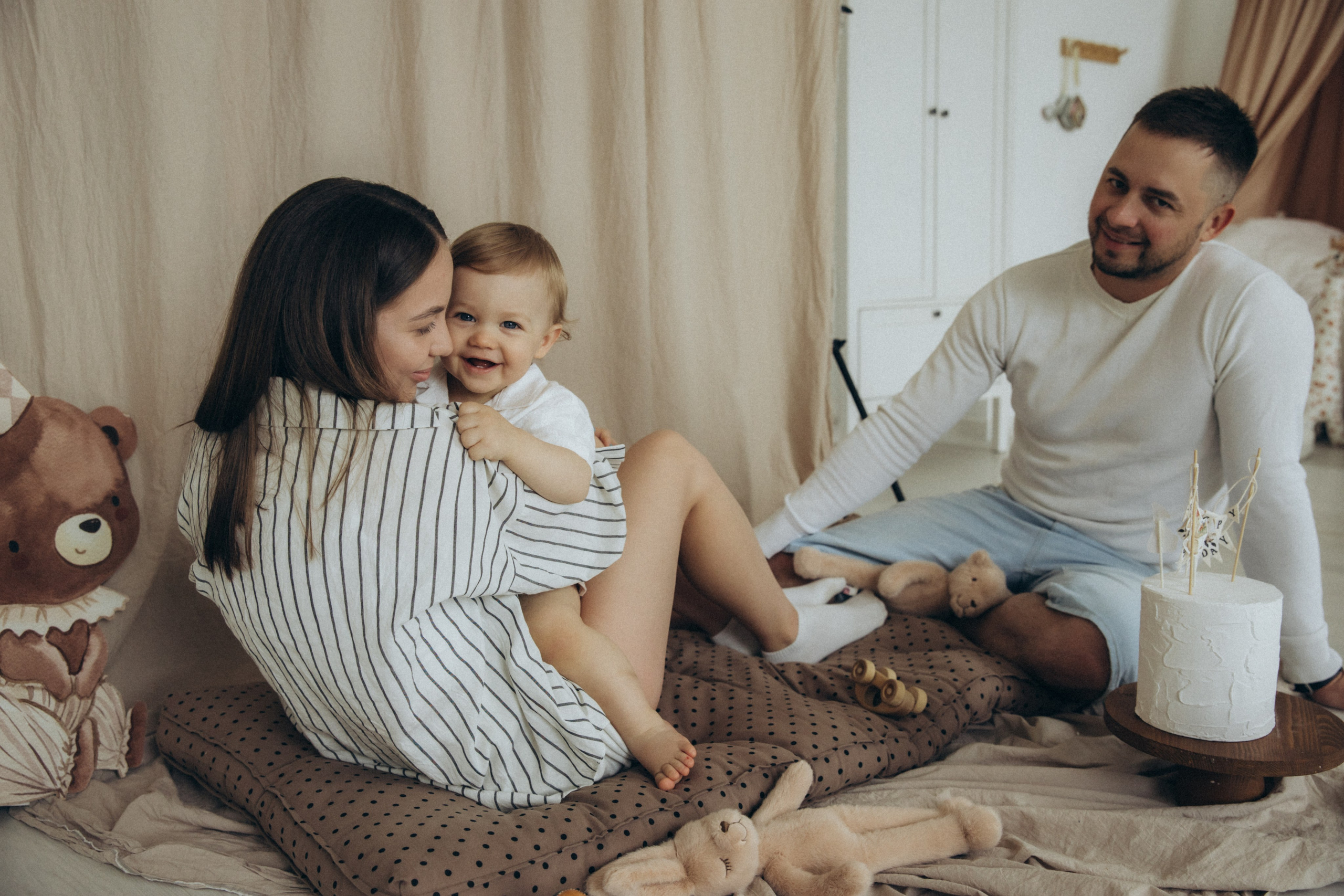 Годик в кругу семьи. Фотограф на крещение в Рязани. Семейный фотограф