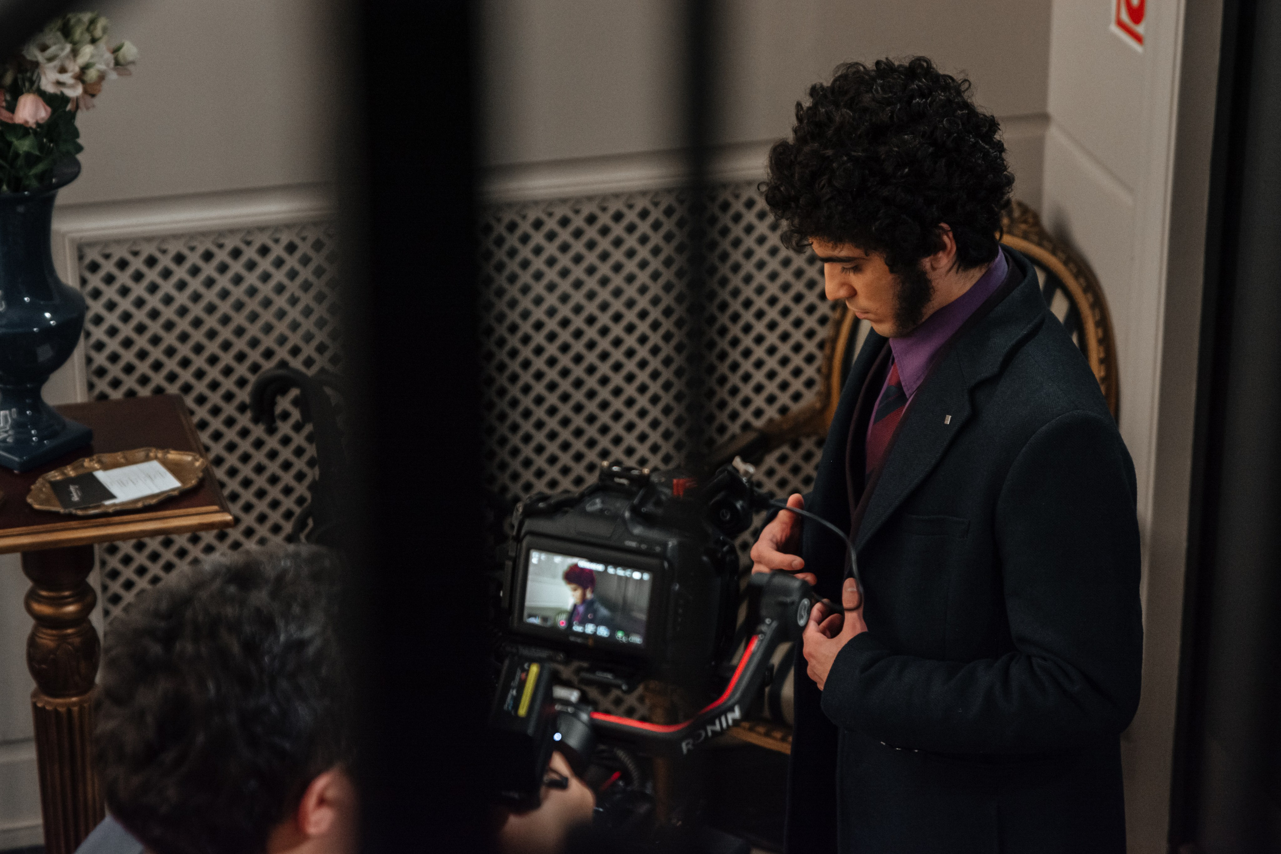 Пушкин в отеле «Оболенский». Съёмка ролика для конкурса. Портретный фотограф в Санкт-Петербурге Дмитриева Наталия