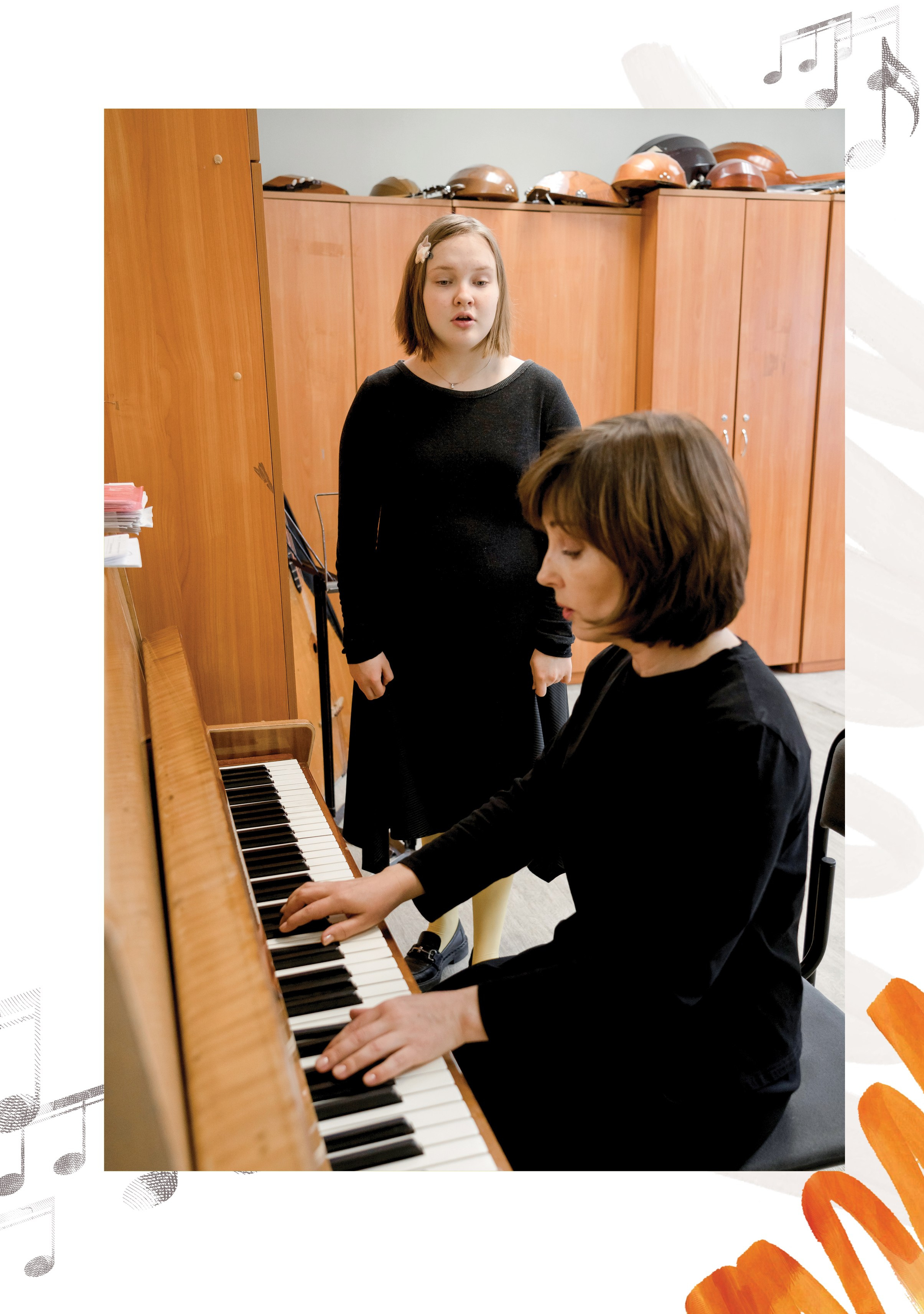 Александра, фортепиано (большой, индивидуальный альбом). Фабрика выпускных альбомов