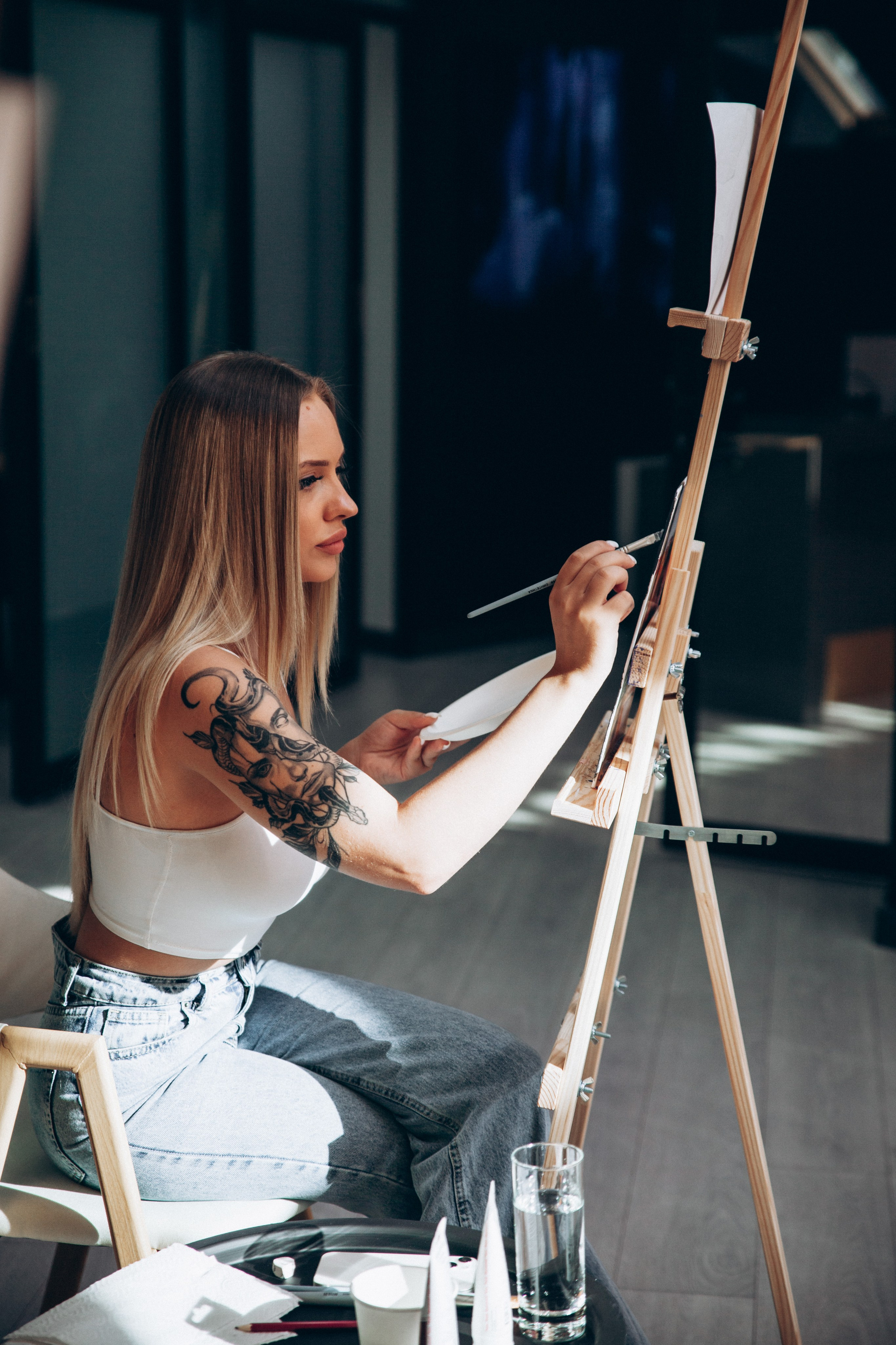 Мастер-класс по живописи. Преподаватель Анна К-К. Репортажный и детский фотограф в Минске