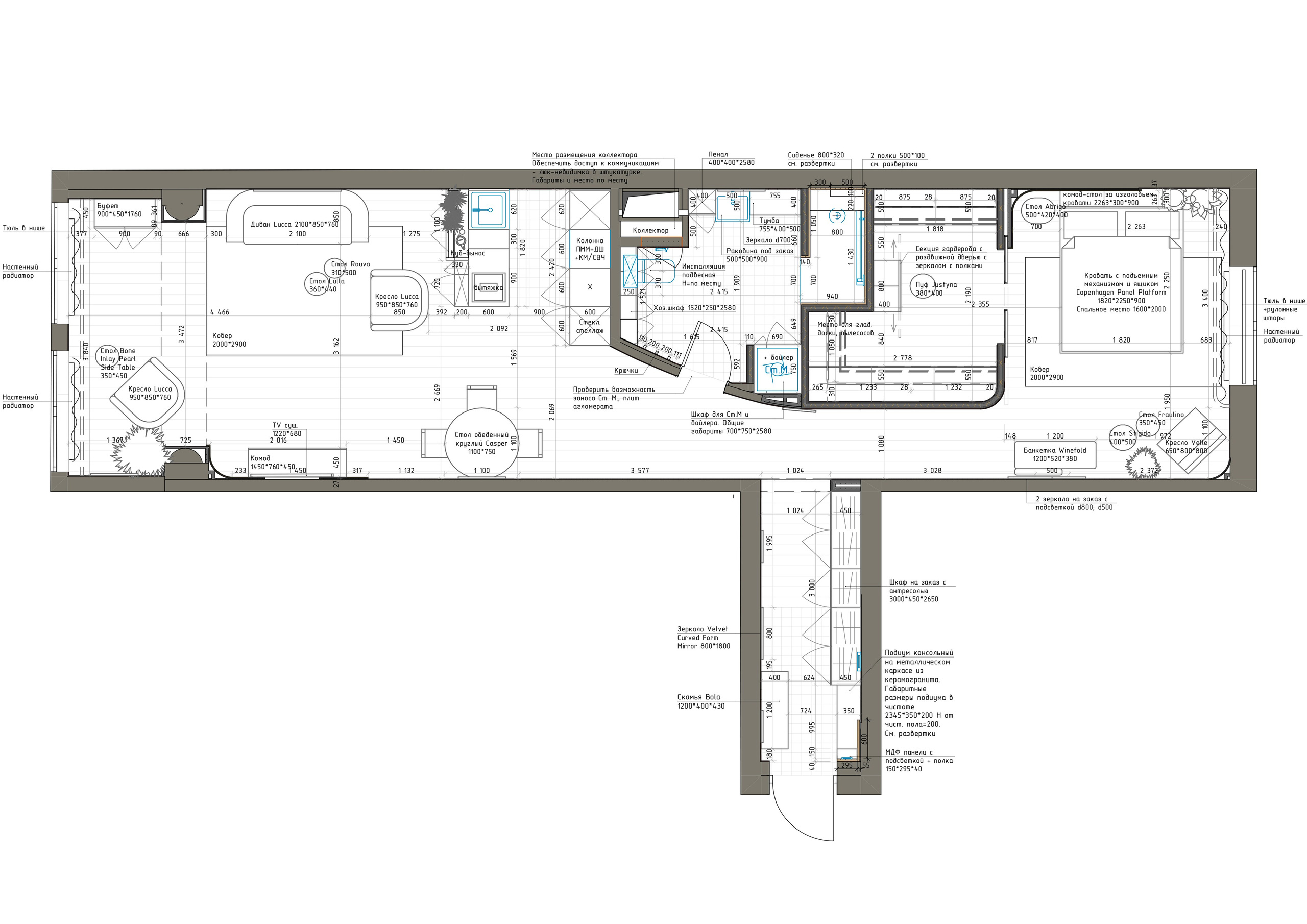 МОРСКАЯ НАБЕРЕЖНАЯ. Студия дизайна интерьеров FORMA