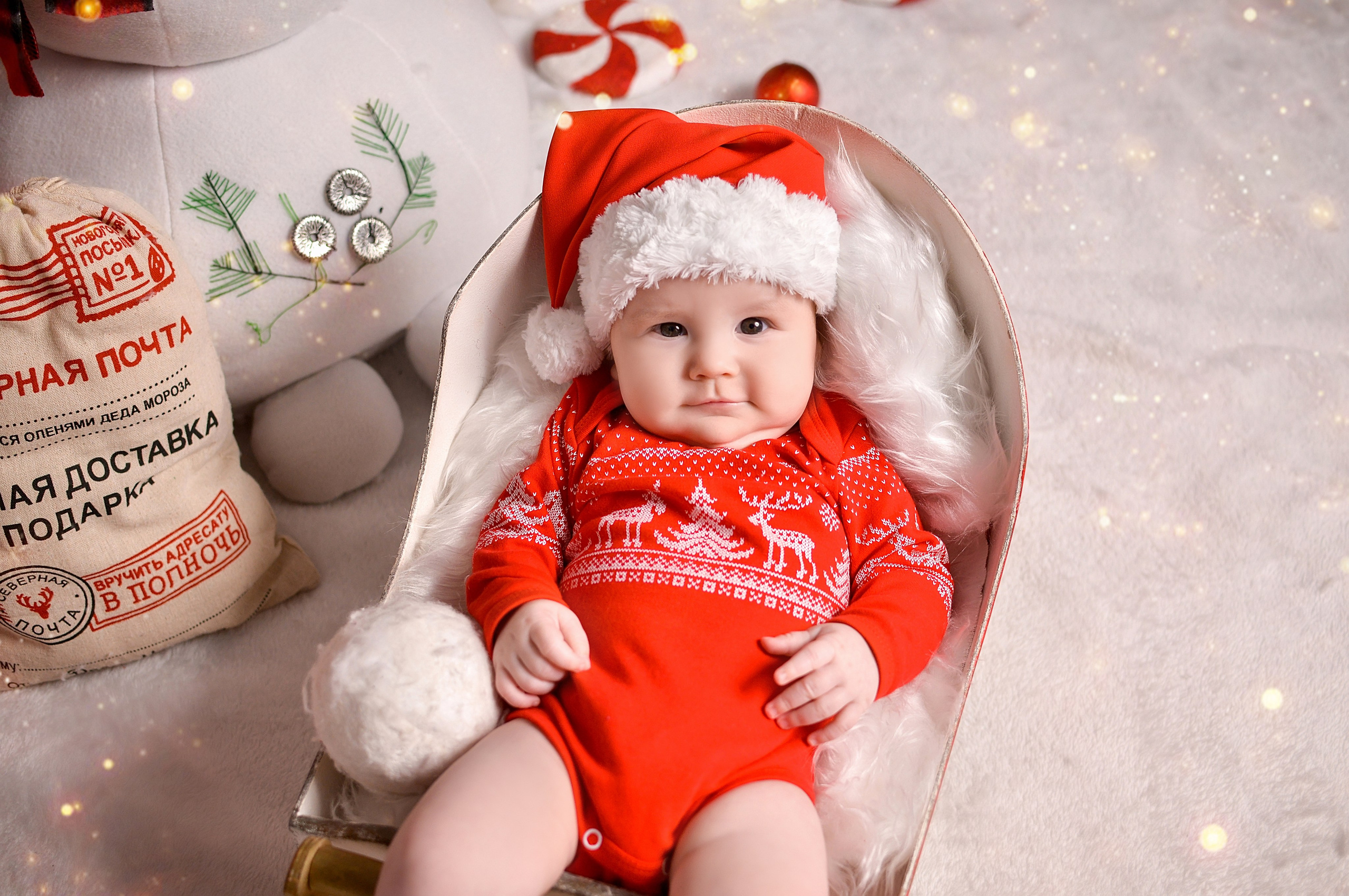 Новогодняя семейная фотосессия в Краснодаре 2023-2024. Фотограф новорожденных Краснодар Малышенко Надежда