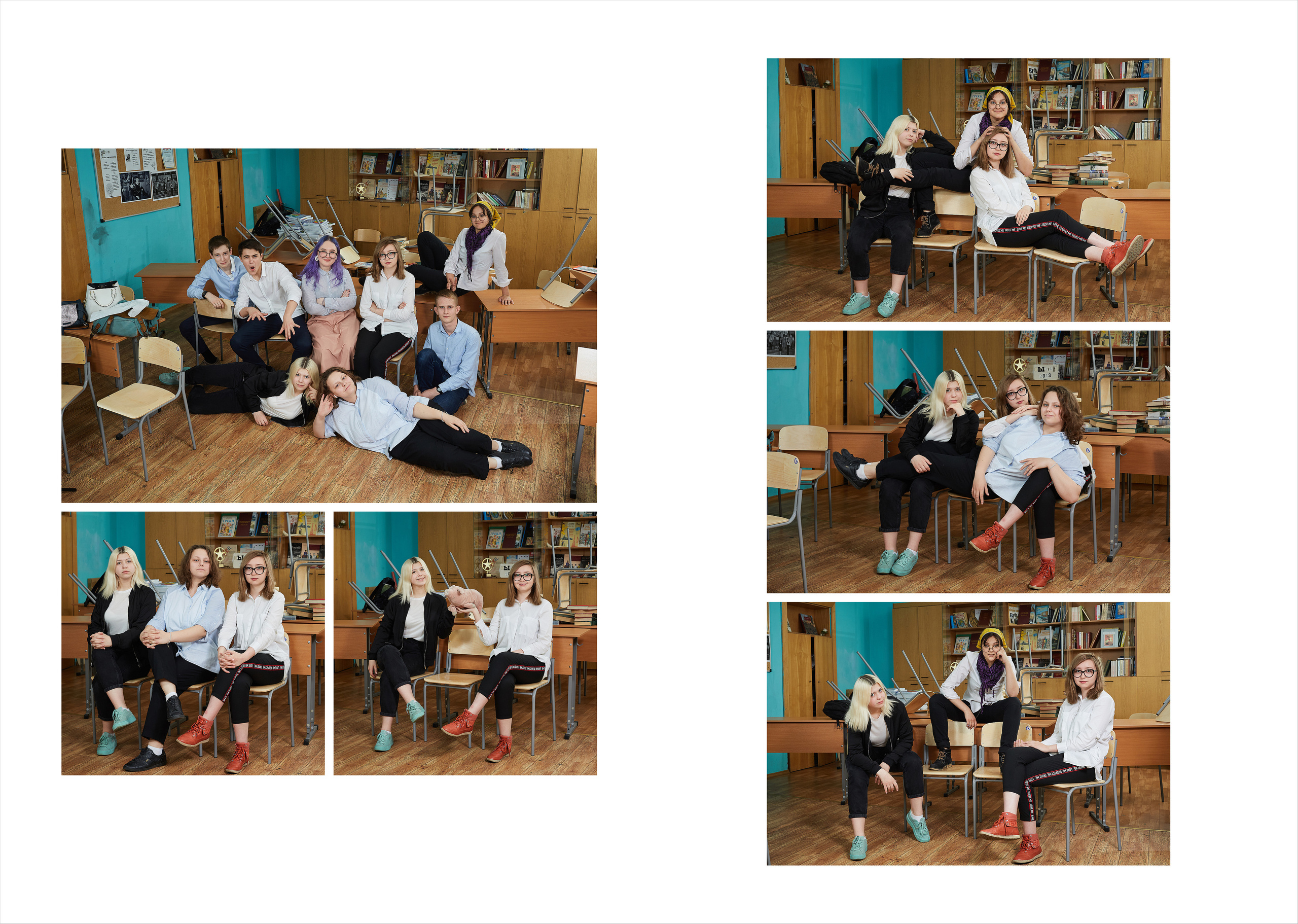 9 класс. В школе. Школьный фотограф Сергей Беликов