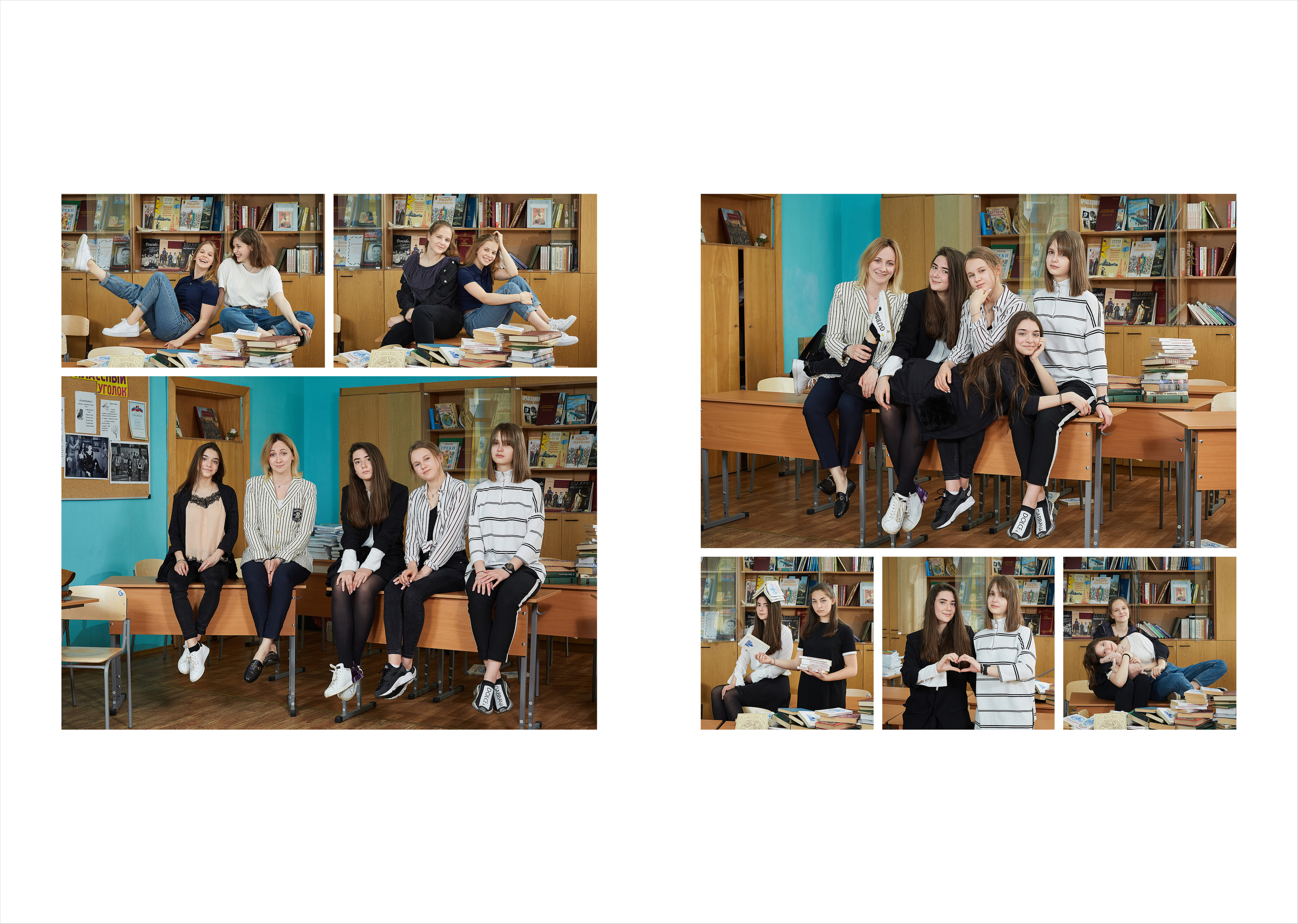 9 класс. В школе. Школьный фотограф Сергей Беликов