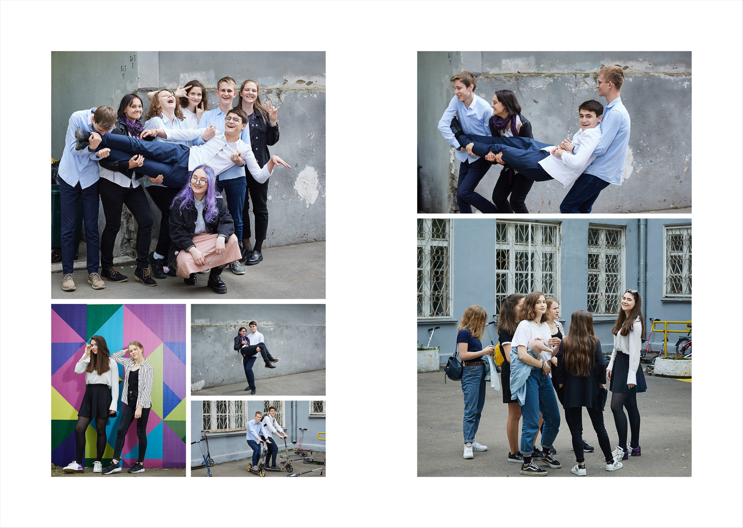 9 класс. В школе. Школьный фотограф Сергей Беликов