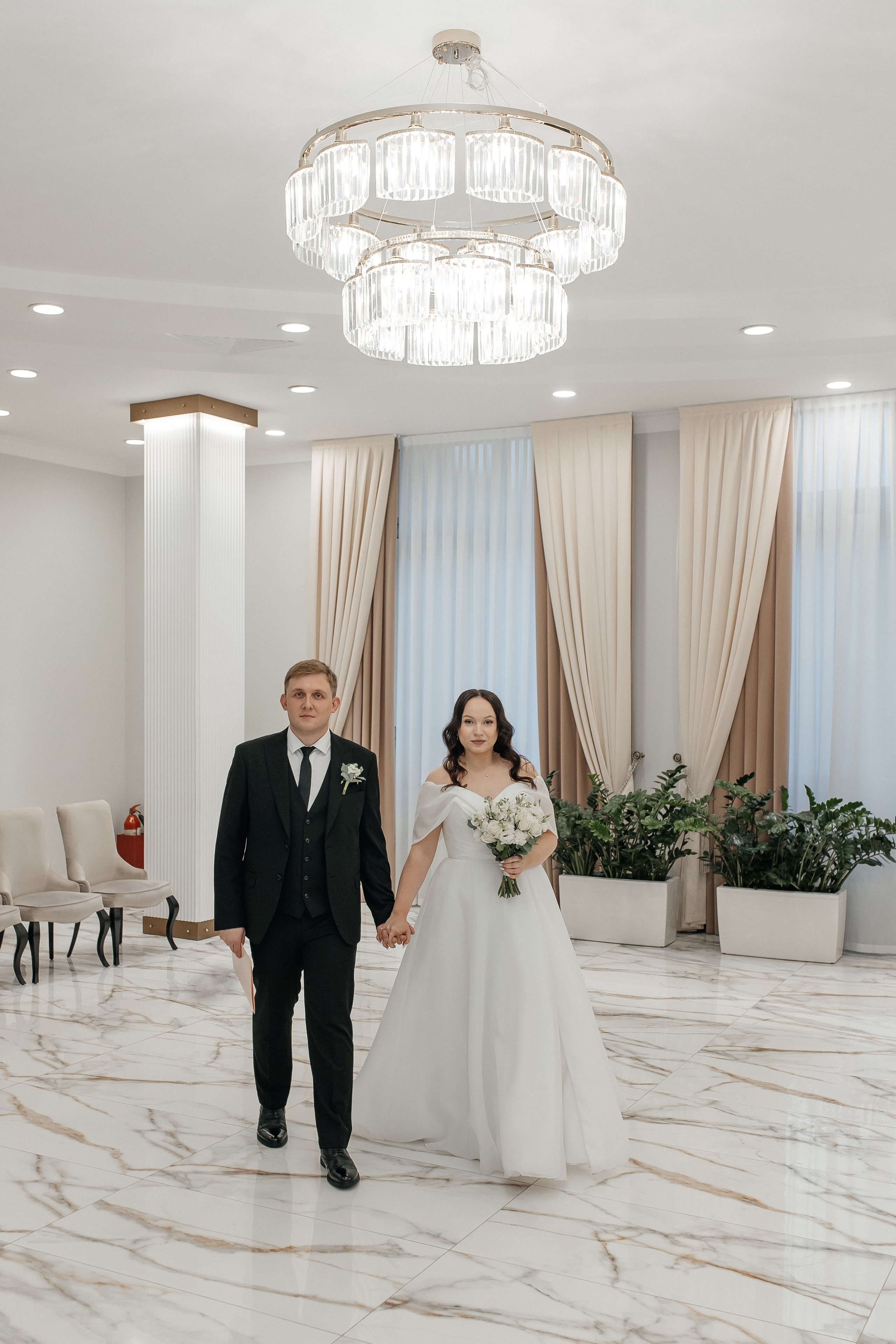 Регистрация брака в Шипиловском Дворце бракосочетания. Свадебный фотограф в Москве Дарья Олендарёва