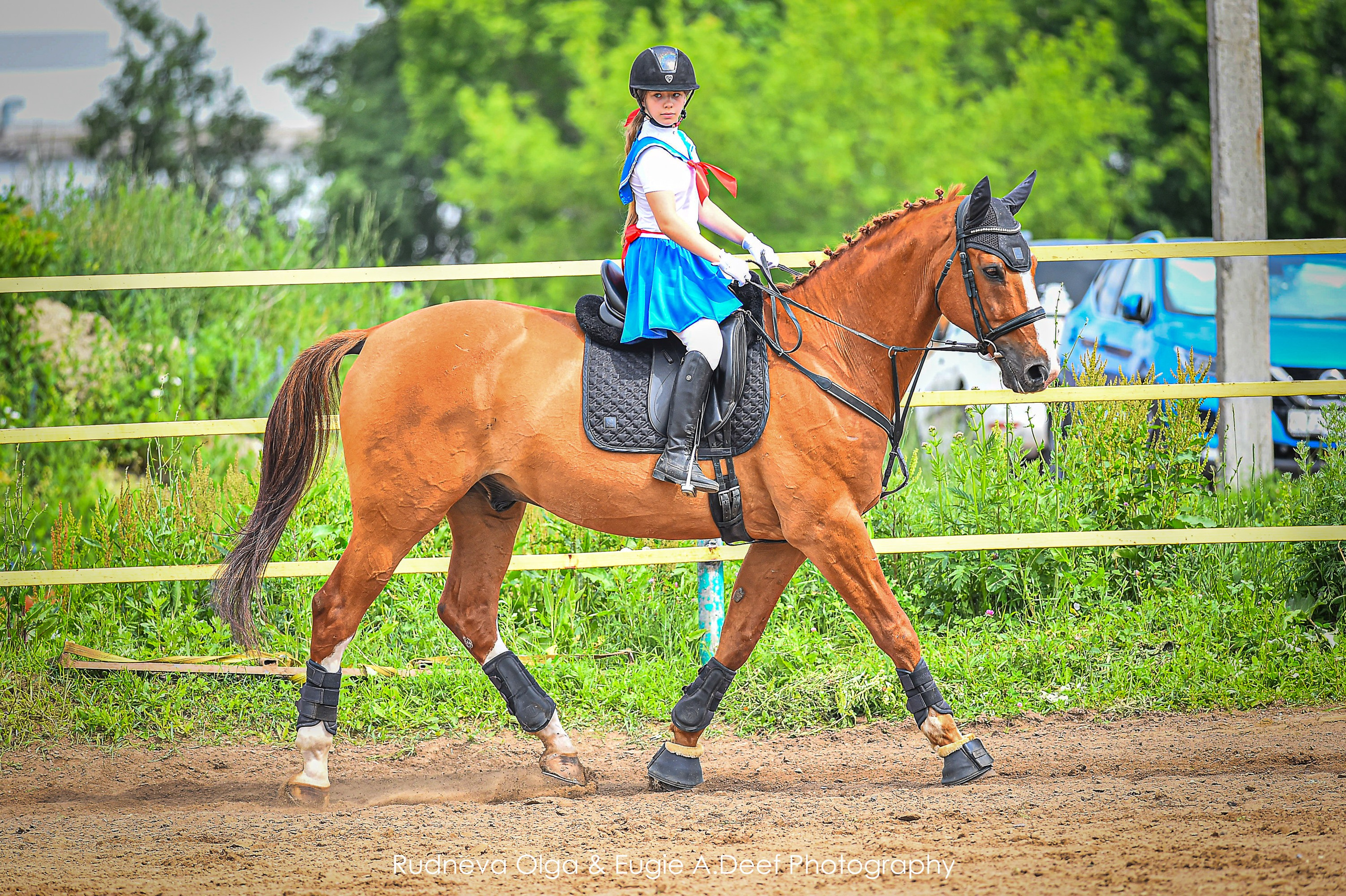 КСК Горки — традиционный Ежегодный Костюмированный КЮР- 2024. ТУРНИРНАЯ КОННАЯ ФОТОГРАФИЯ, Руднева Ольга и Евгений Адеев
