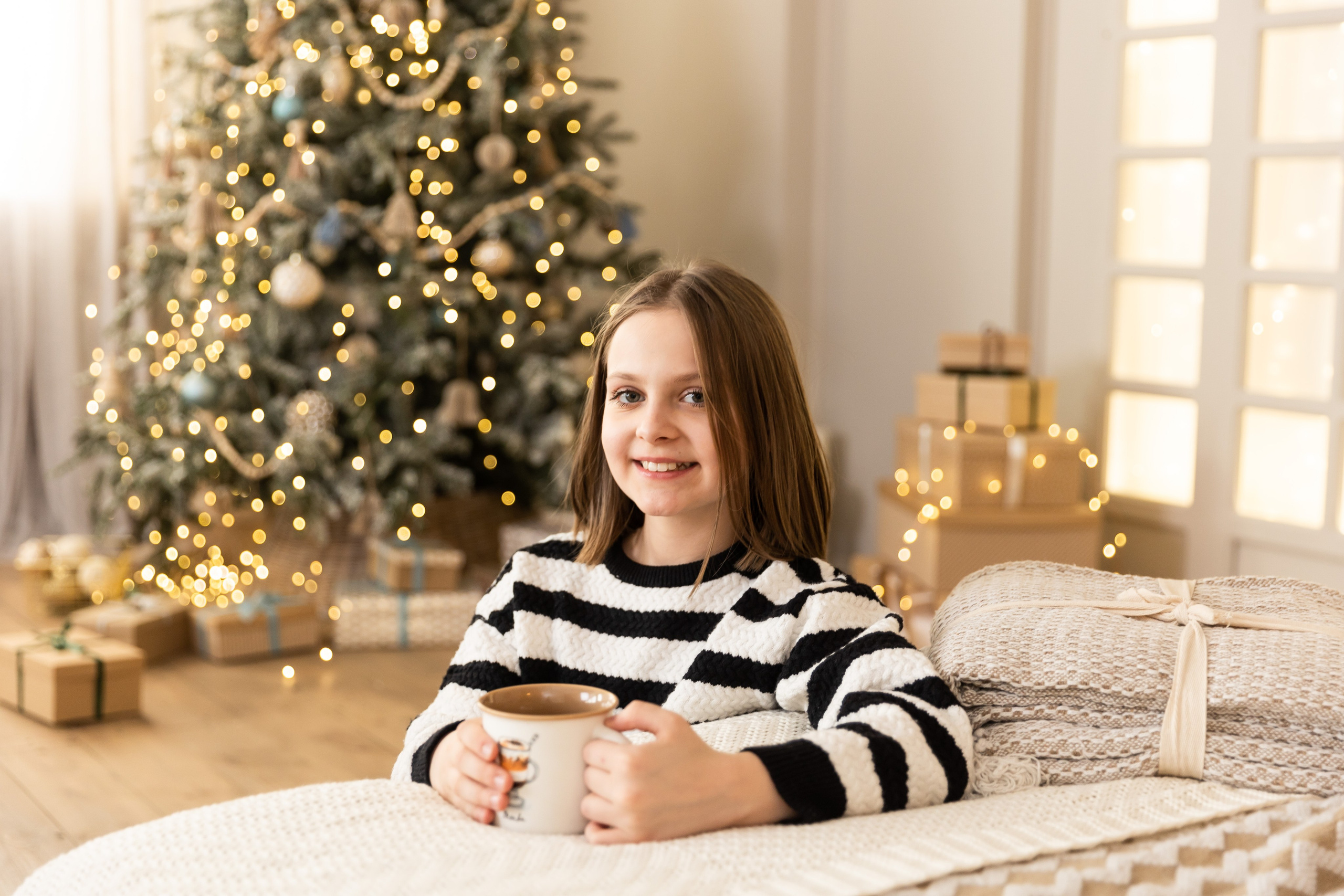 Новогодняя фотосессия в студии 4 класс. Семейный, детский, школьный фотограф в Благовещенске Яна Белоусова