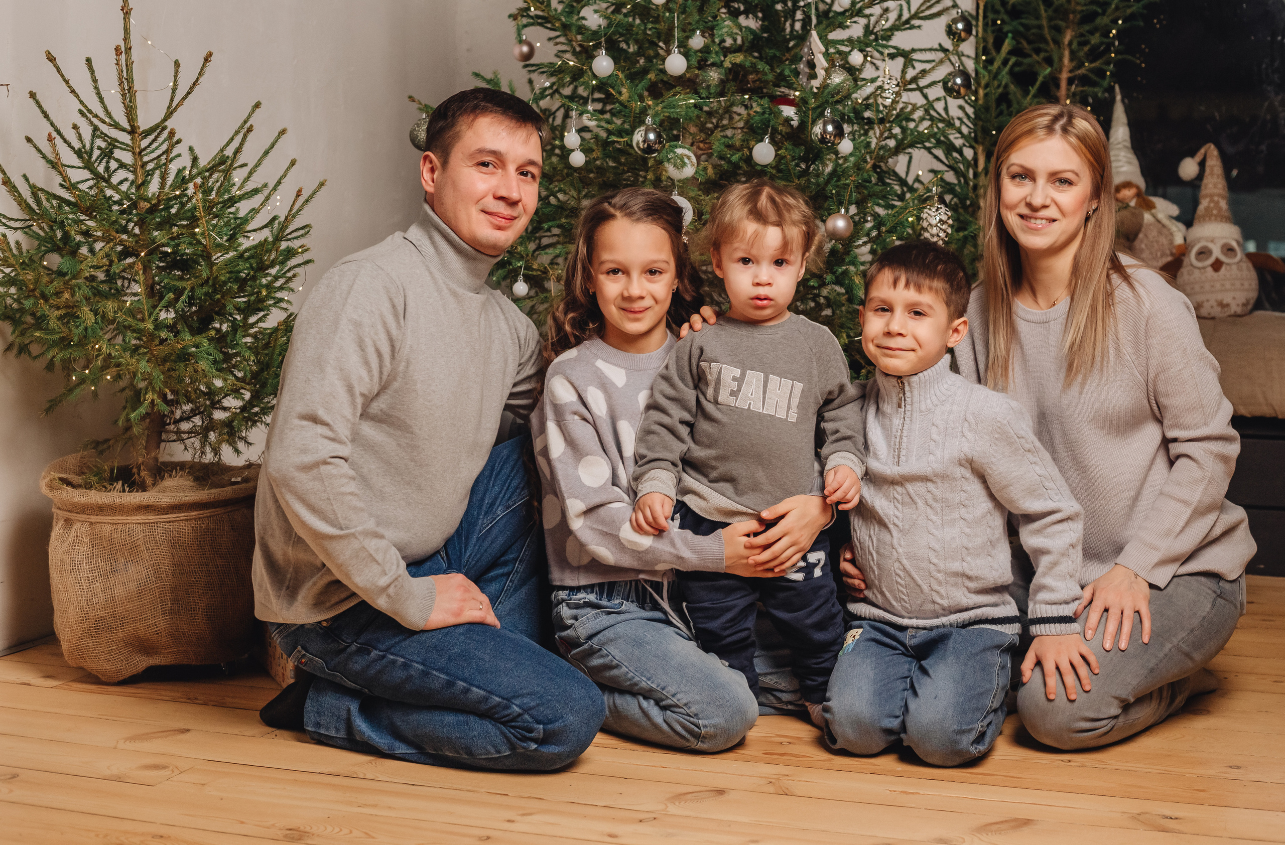 Семья. Фотосессия к Новому Году. Фотограф Мария Новоселова. Сургут