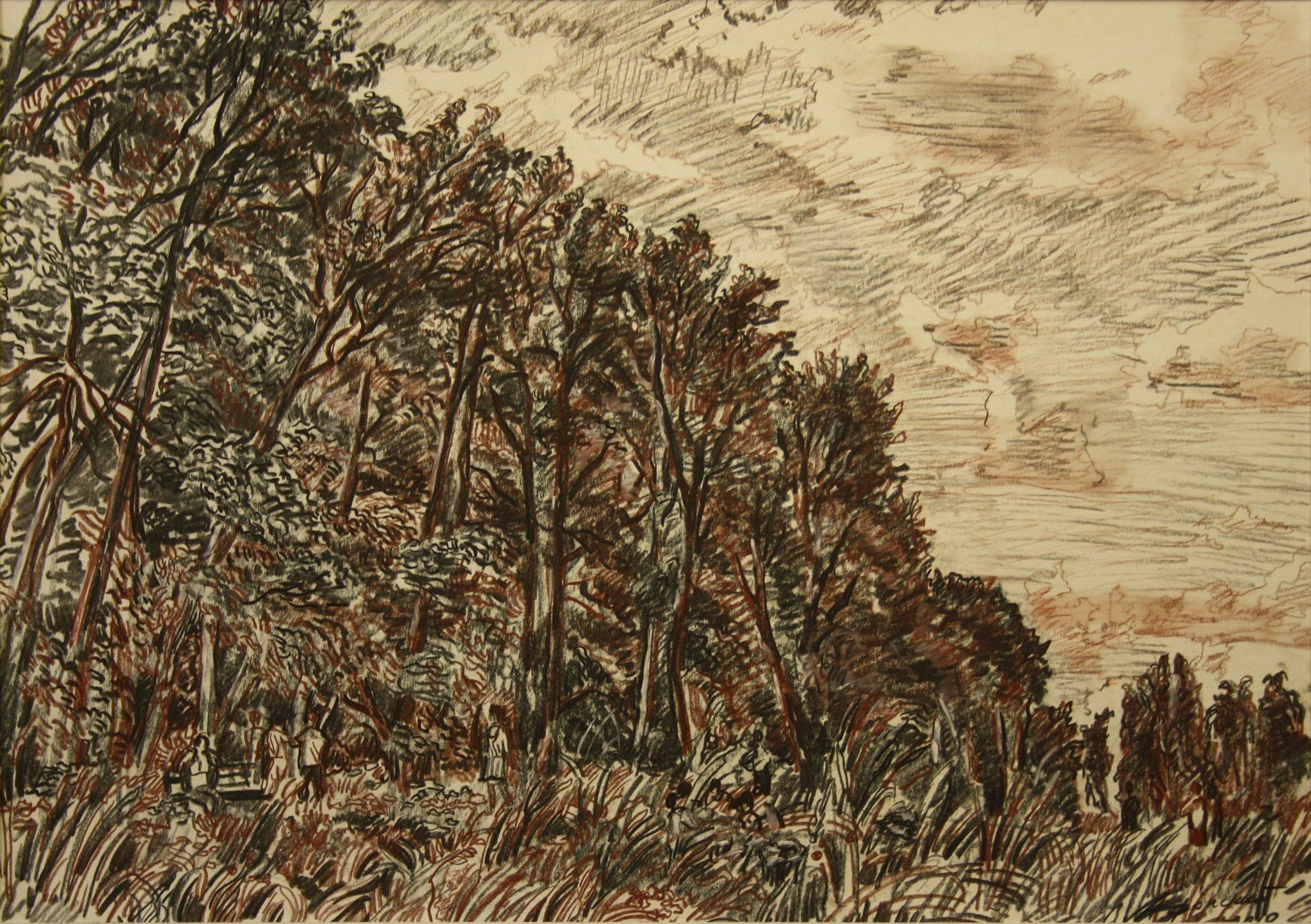 Сергей Афонский, серия "Тушино, Парк в Тушино" 50х70 см, бумага.см.т., 2011 г., 65 000 руб.