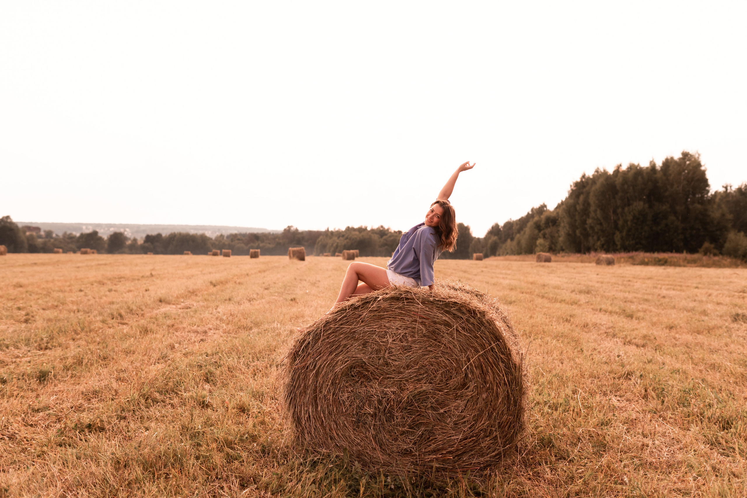 Фотосессия в стогах. Семейный и детский фотограф Долгопрудный, Мария Кухтарова